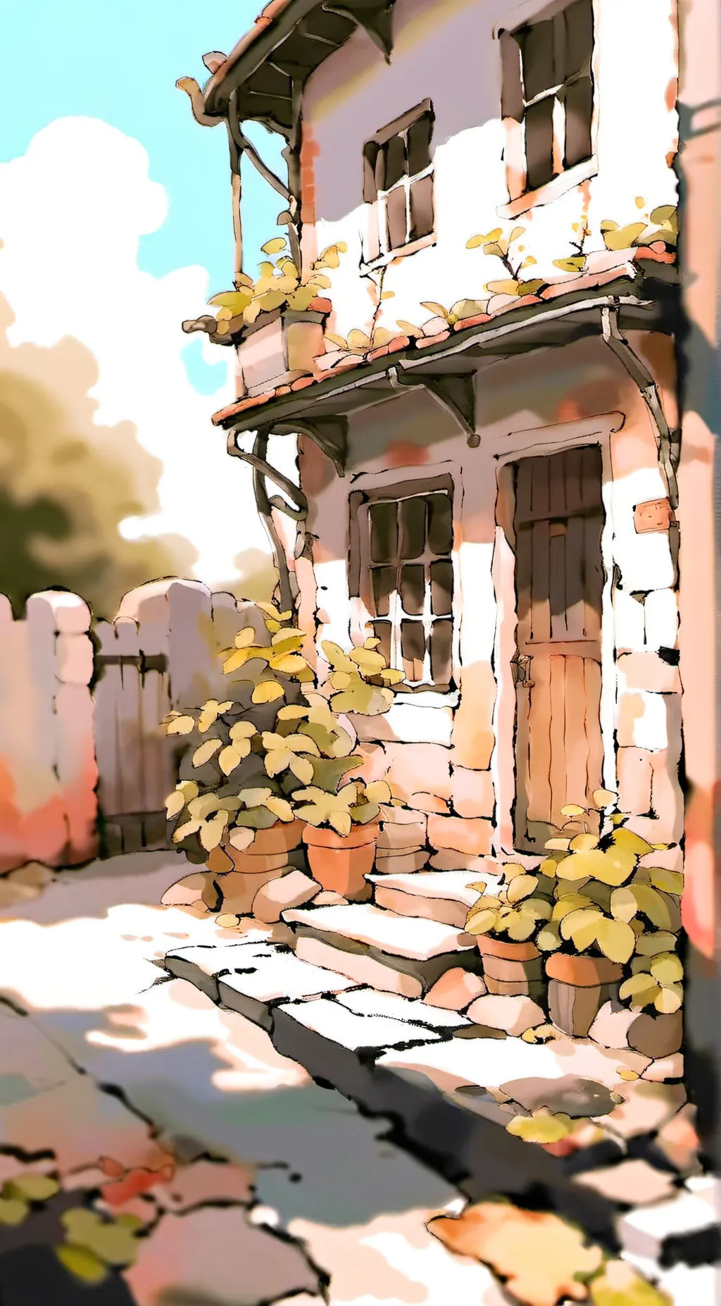 ai character: "Close to the end" background