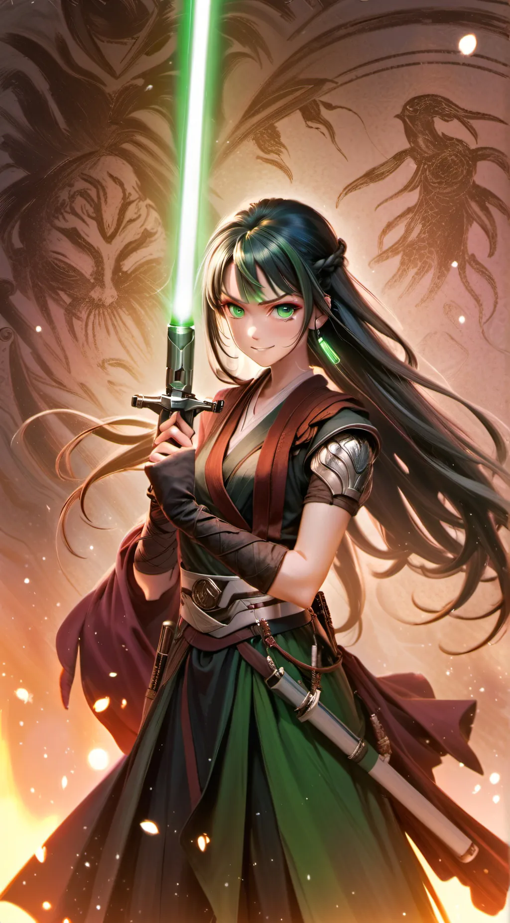 ai character: Ariel background