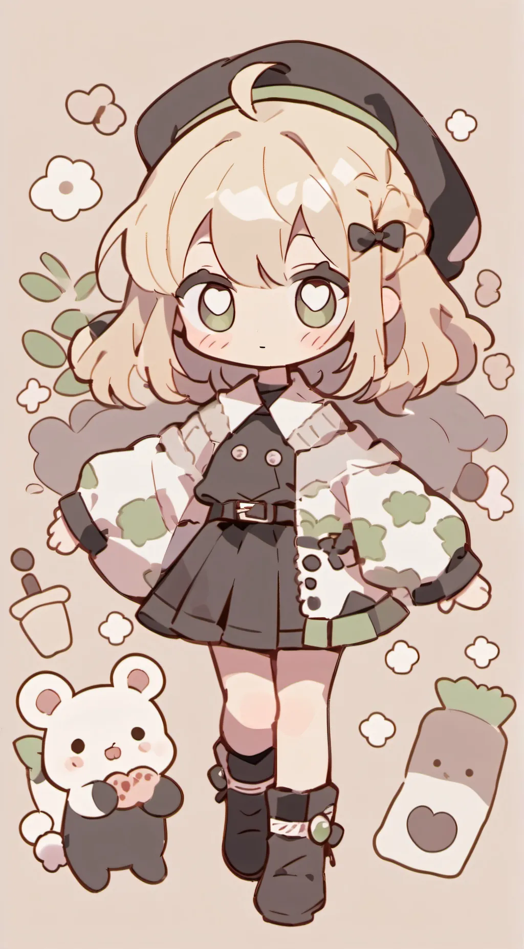ai character: lacey background