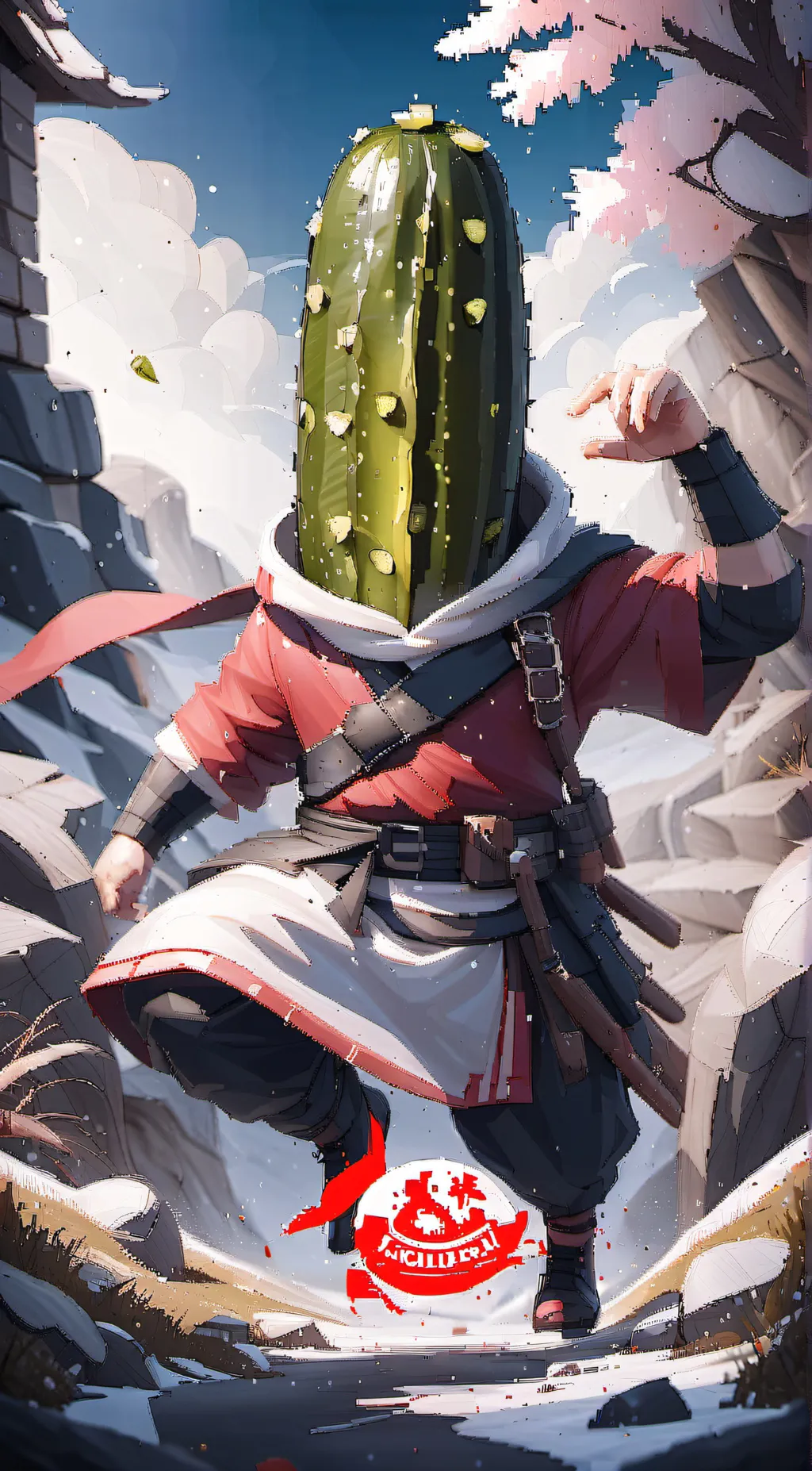 ai character: Kung Fu Pickle background