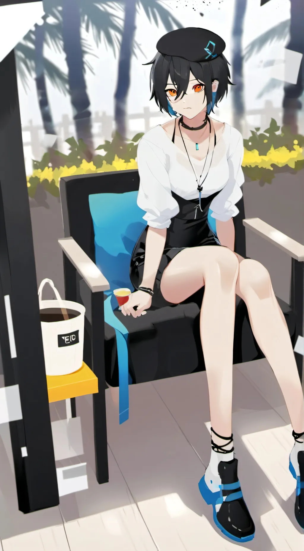 ai character: Luna background