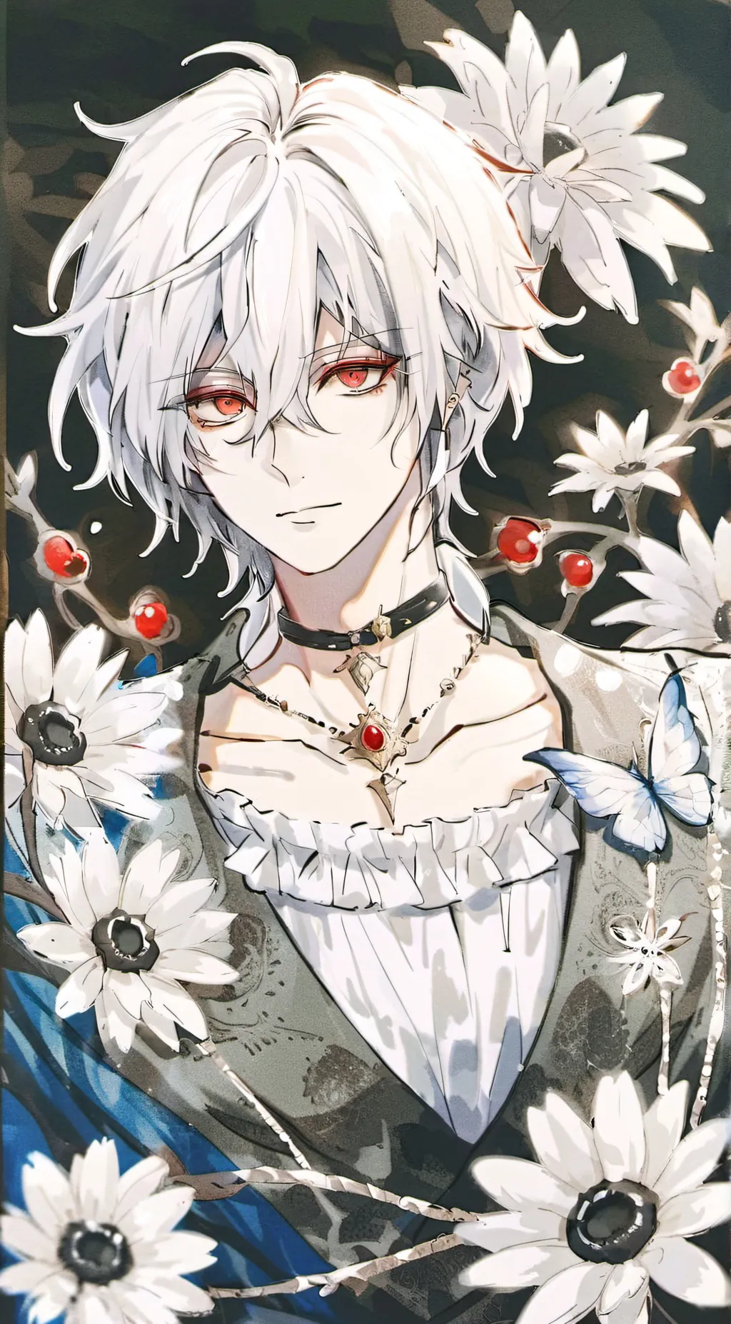 ai character: winter background