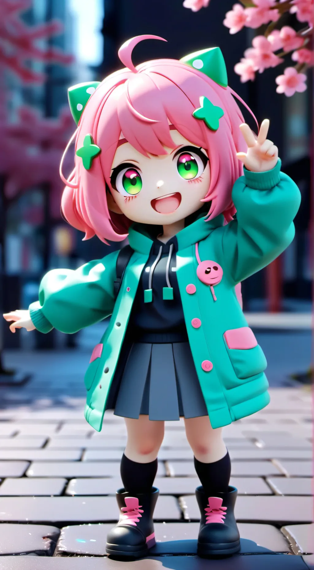 ai character: 🥜Anya🖍 background