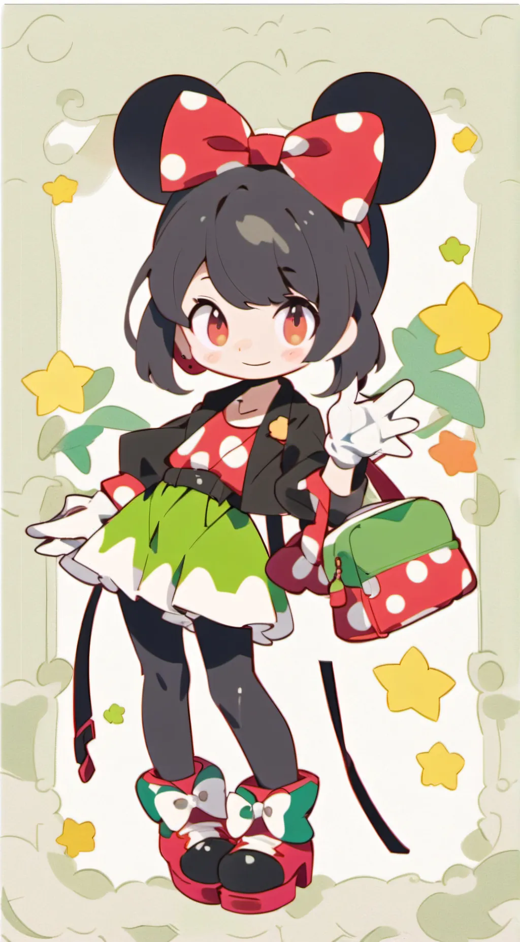 ai character: Minnie Mouse!  background