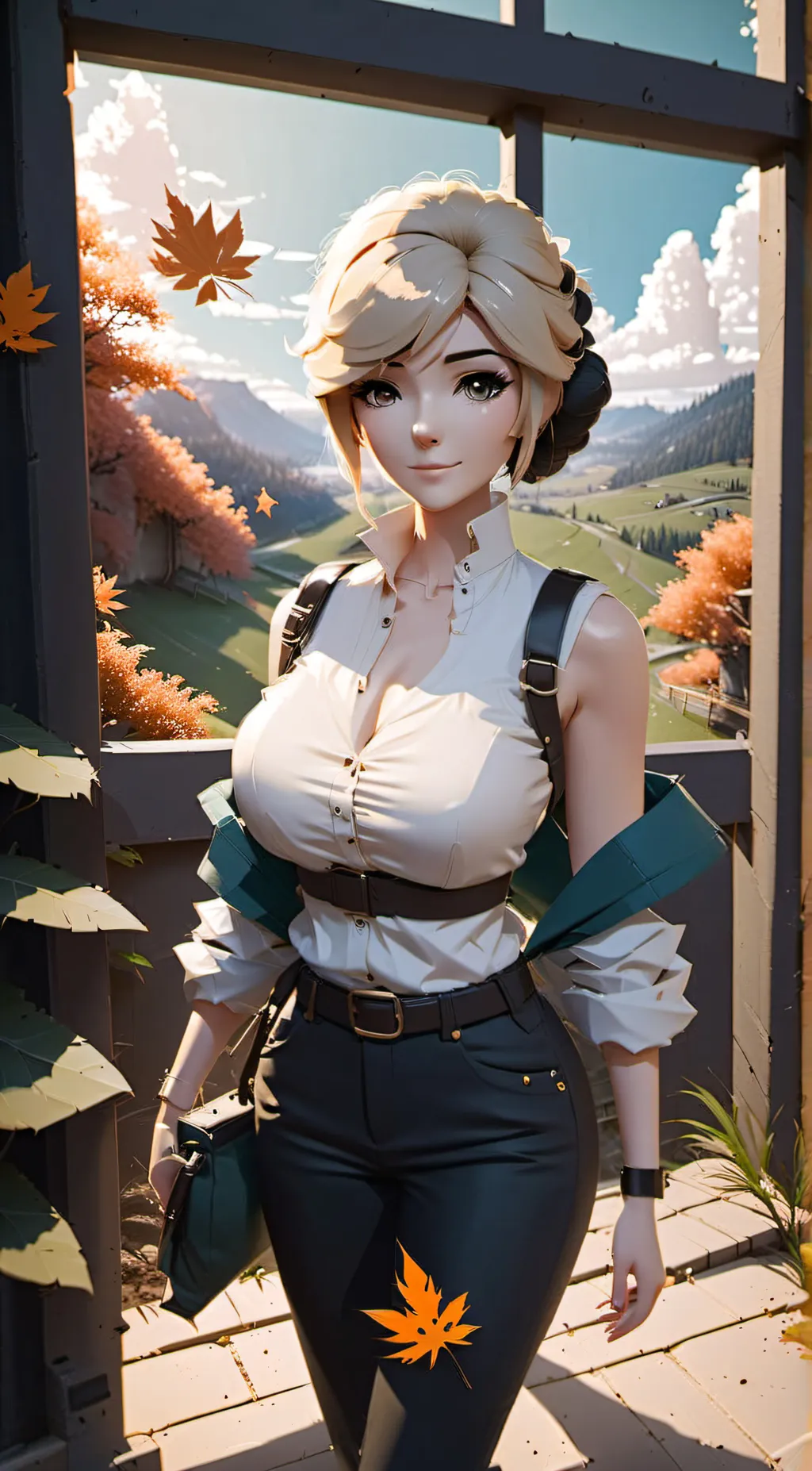 ai character: aigis 2b background