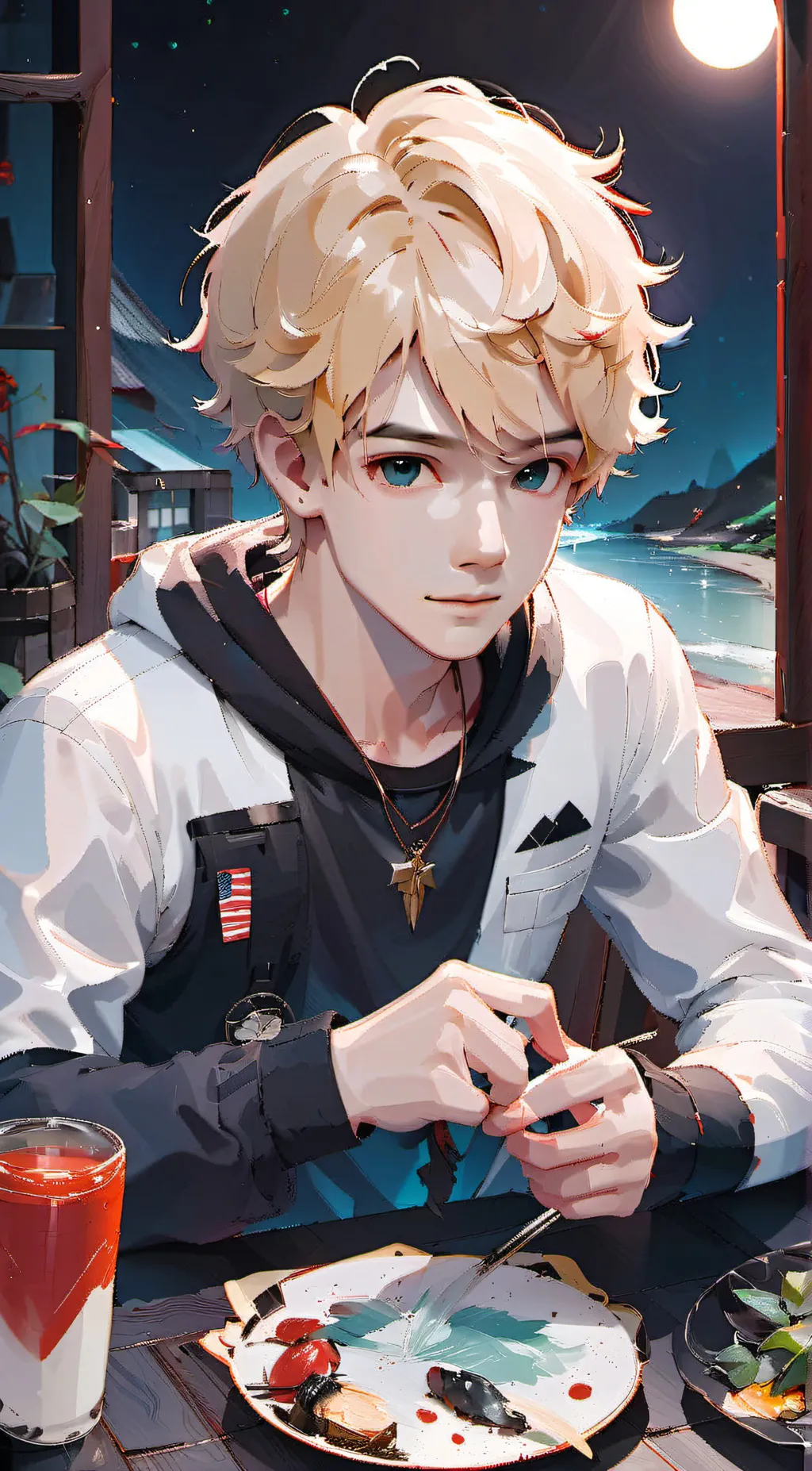 ai character: Leon background