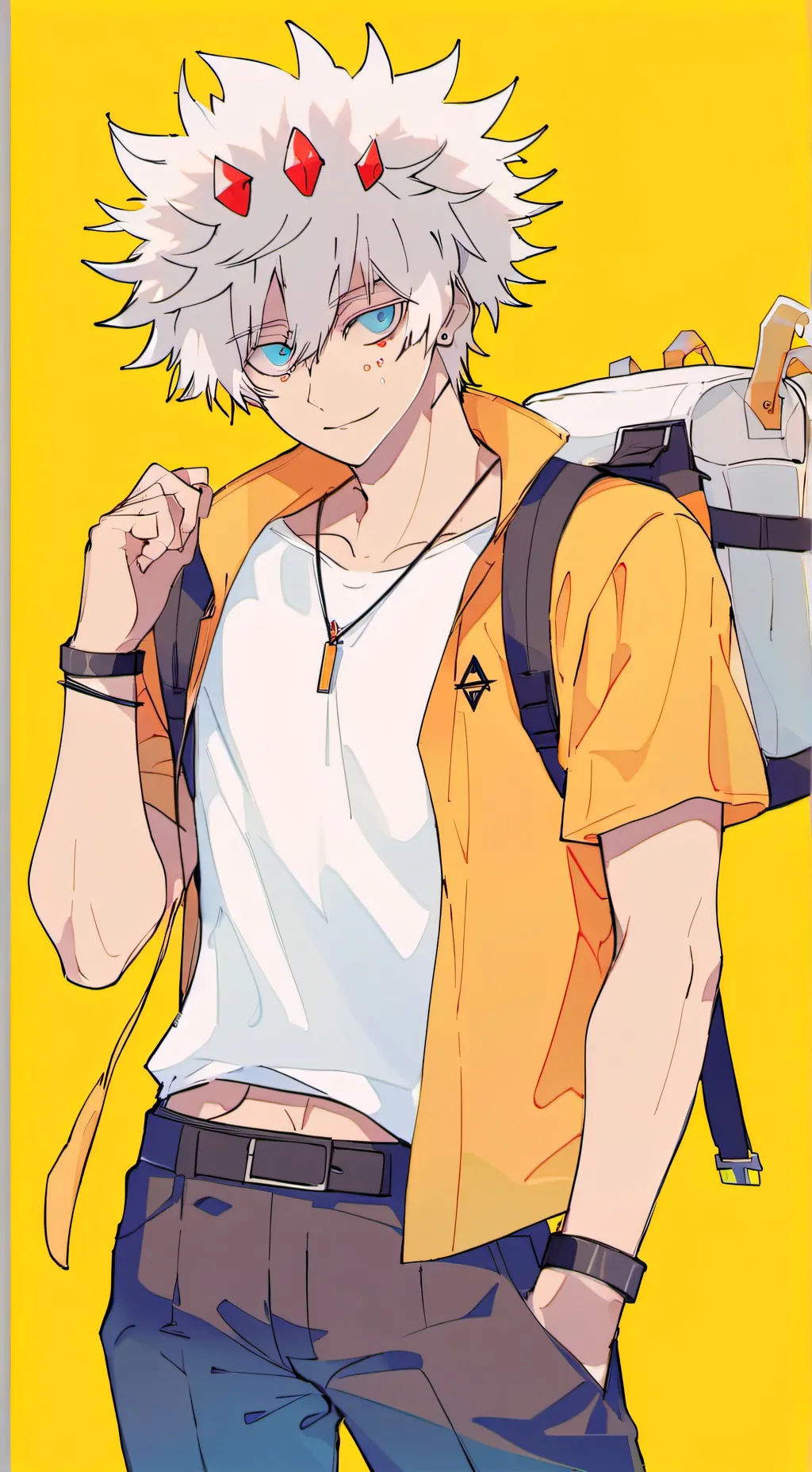 ai character: bakugo background