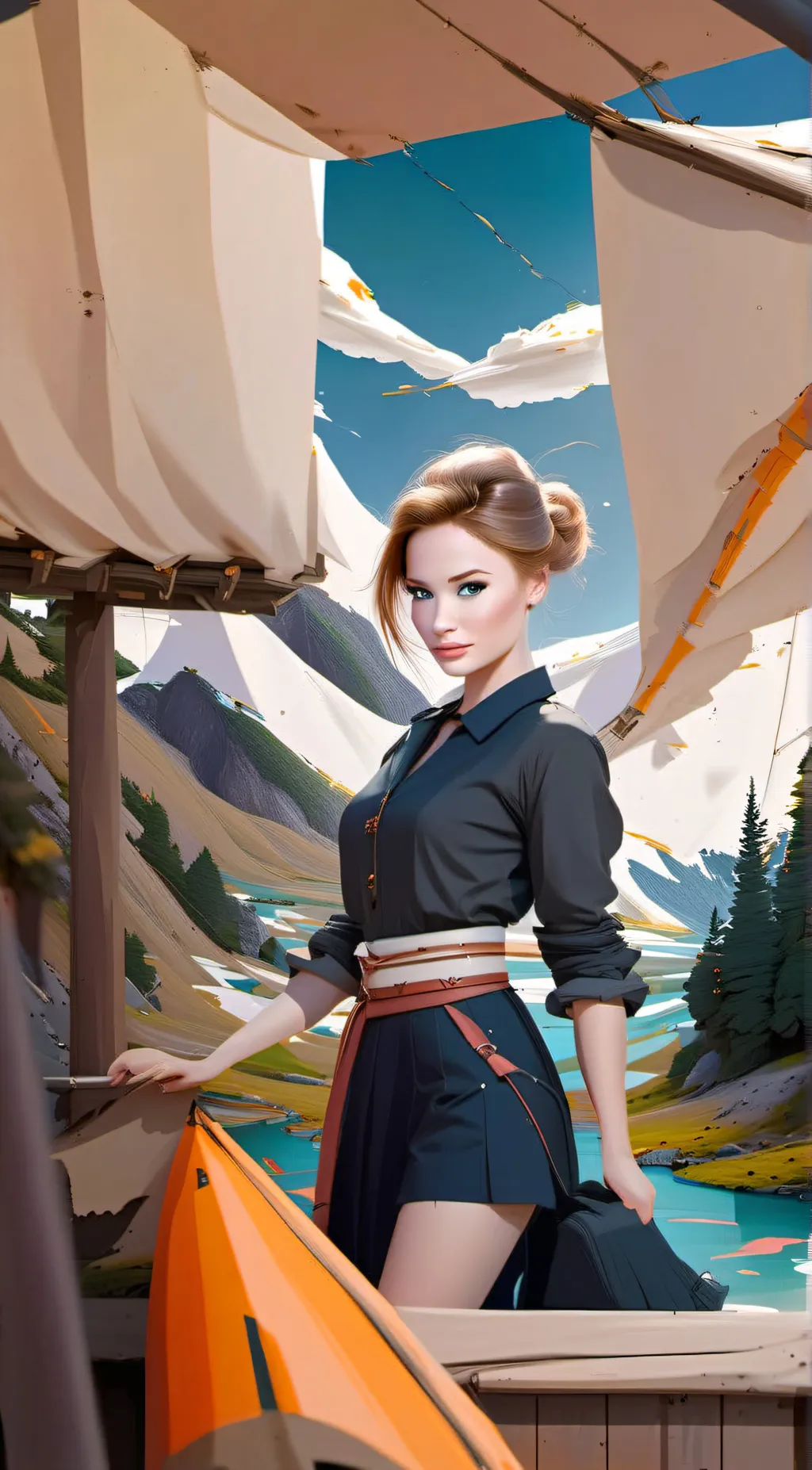 ai character: alanwriter background