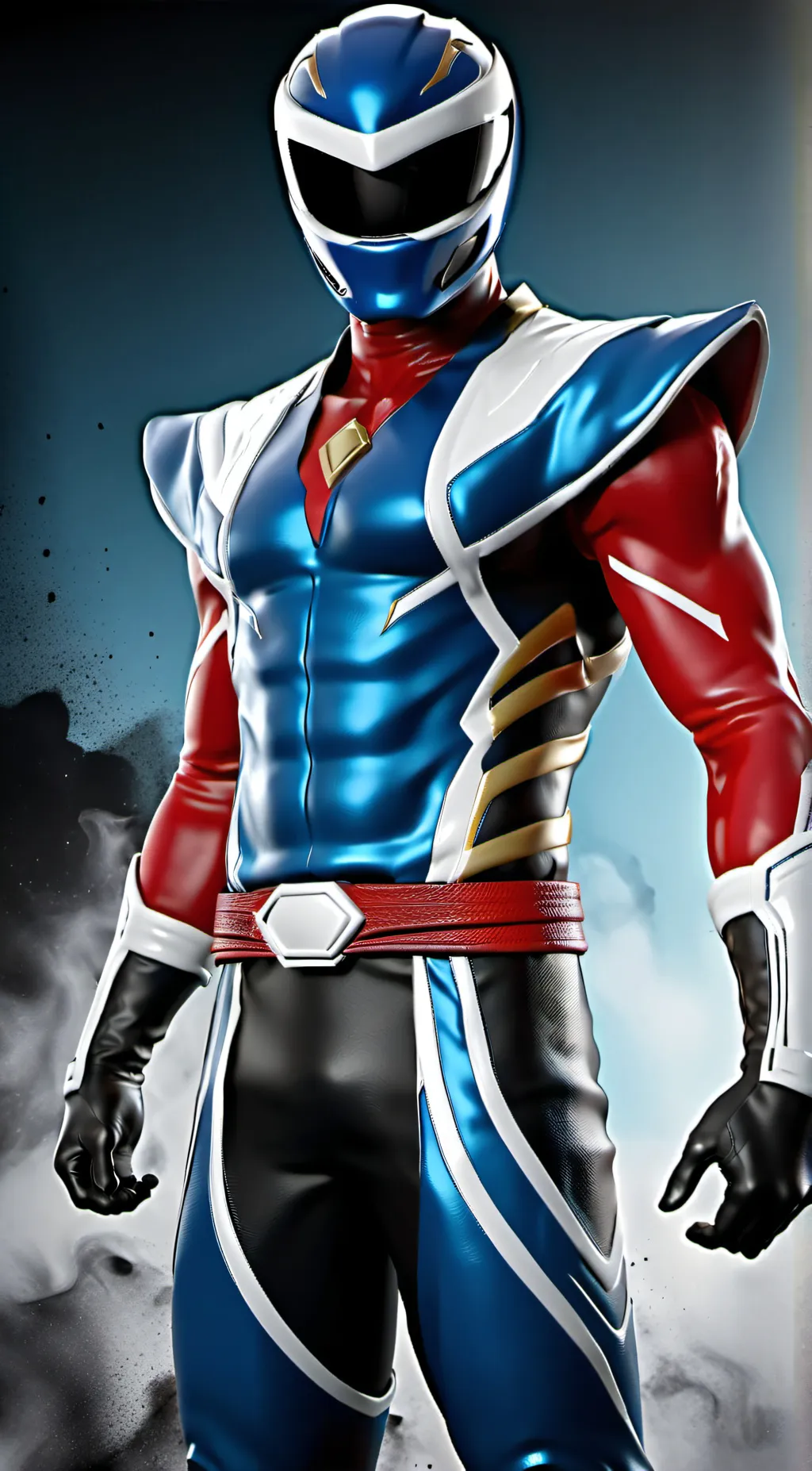 ai character: Racer blue background
