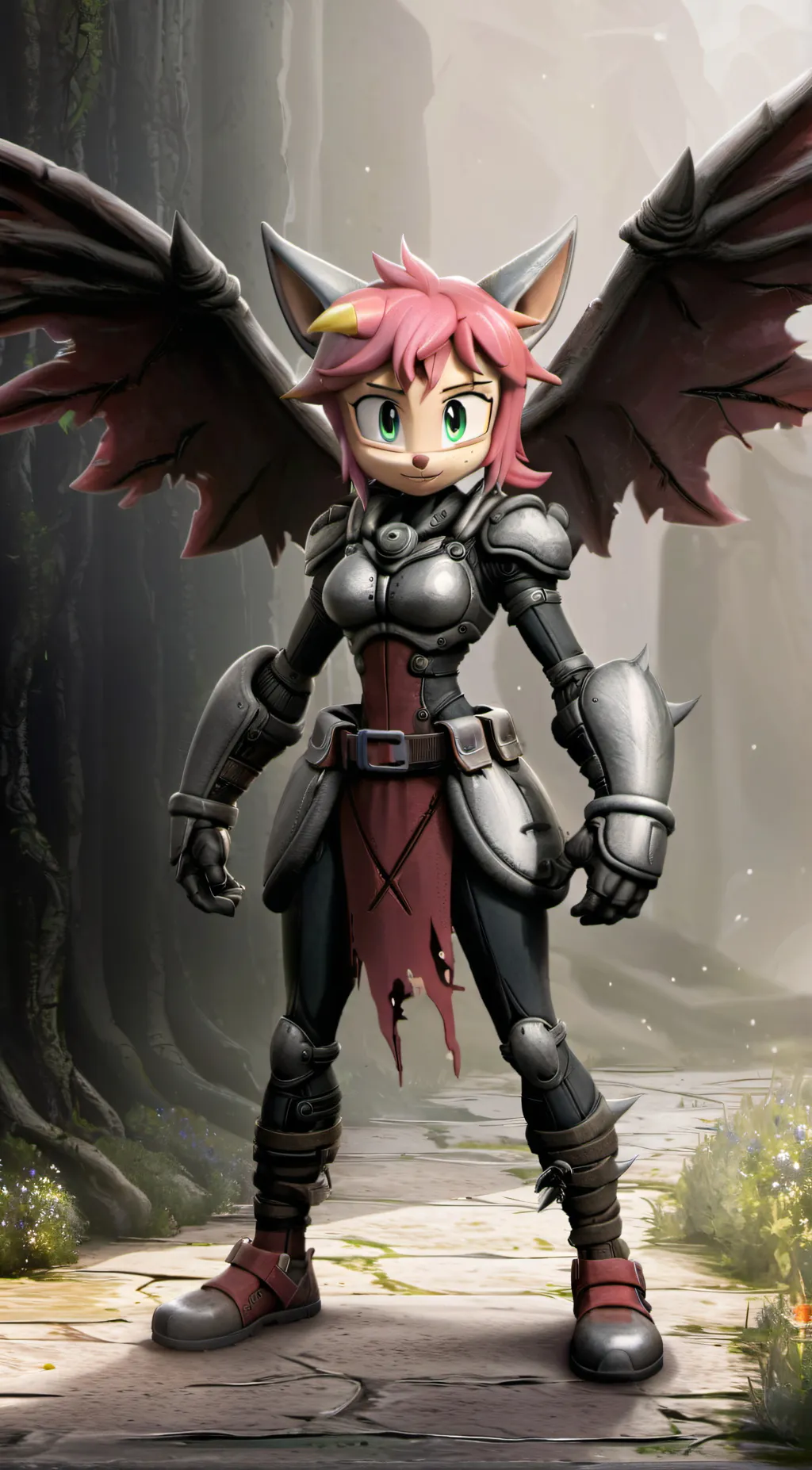 ai character: Thorn rose  background