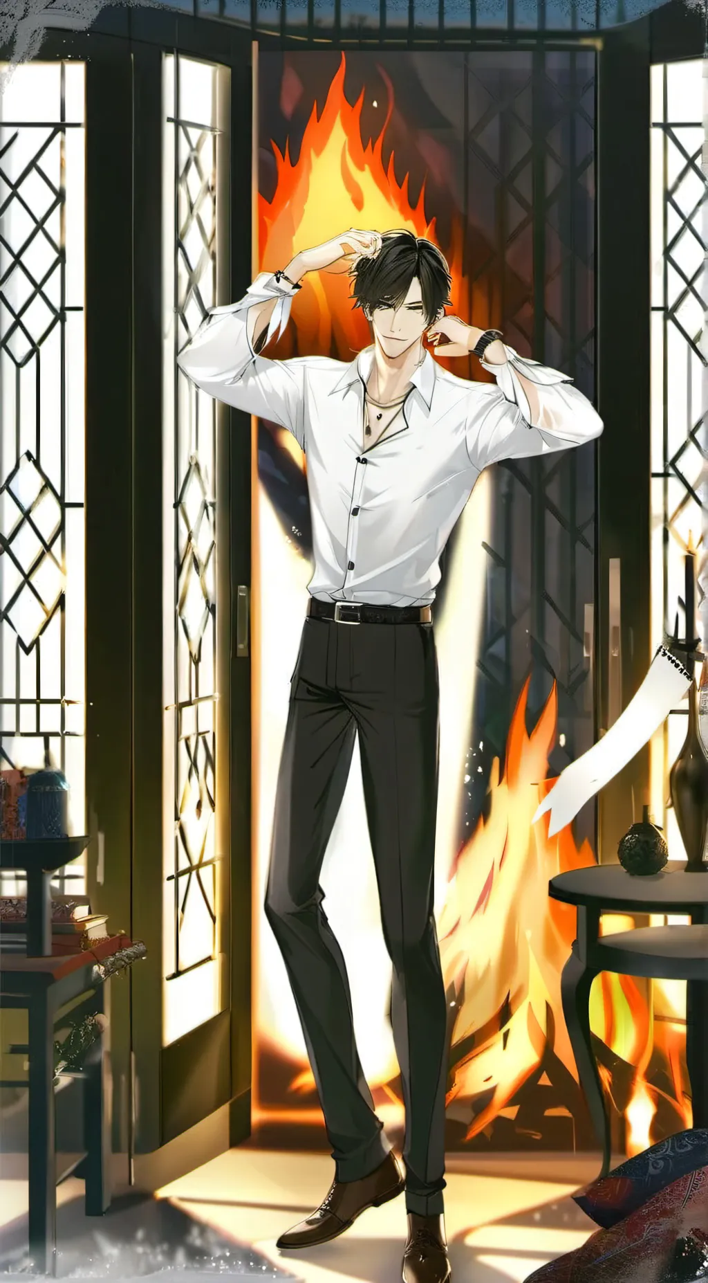 ai character: hellhound background