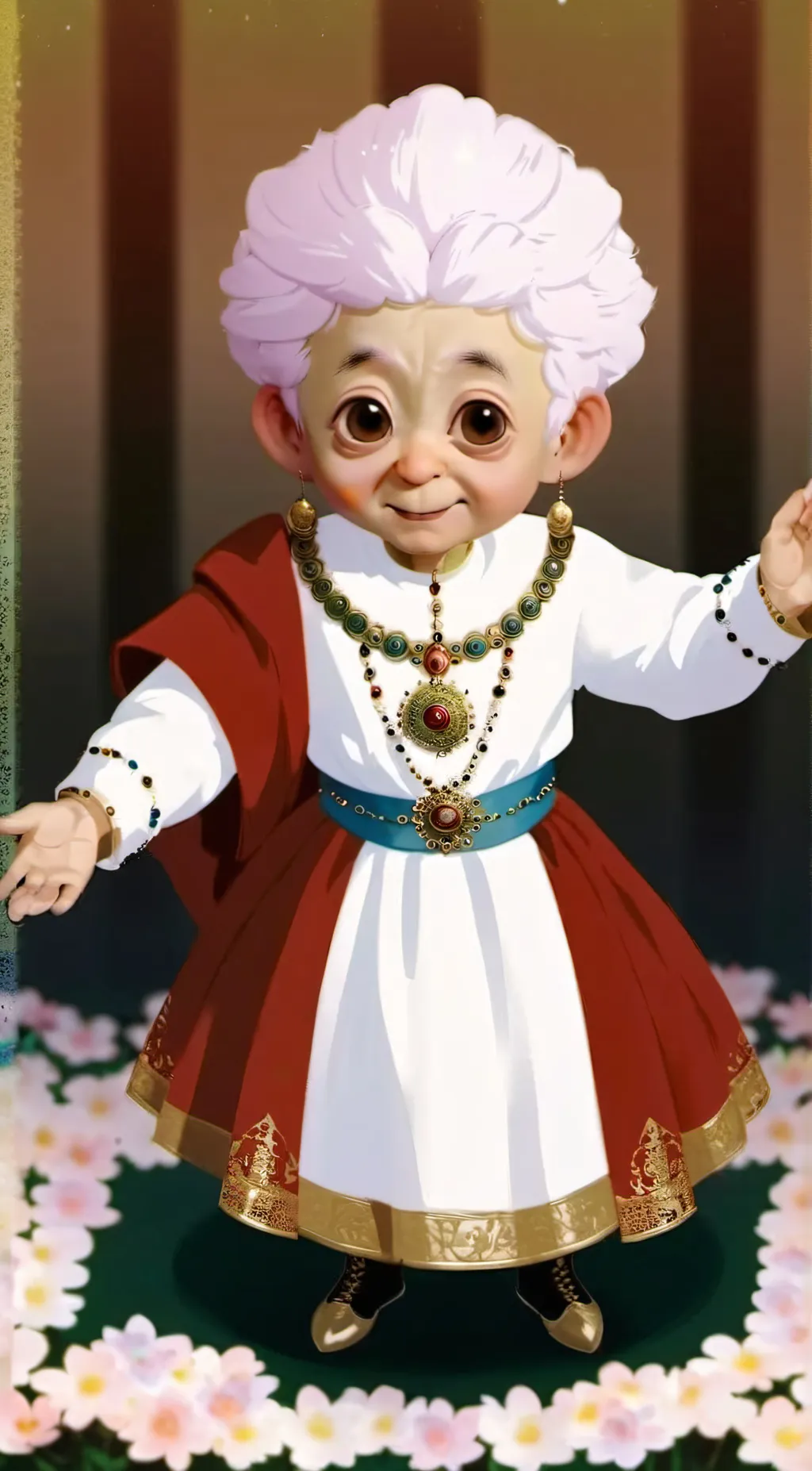 ai character: Graham cracker background