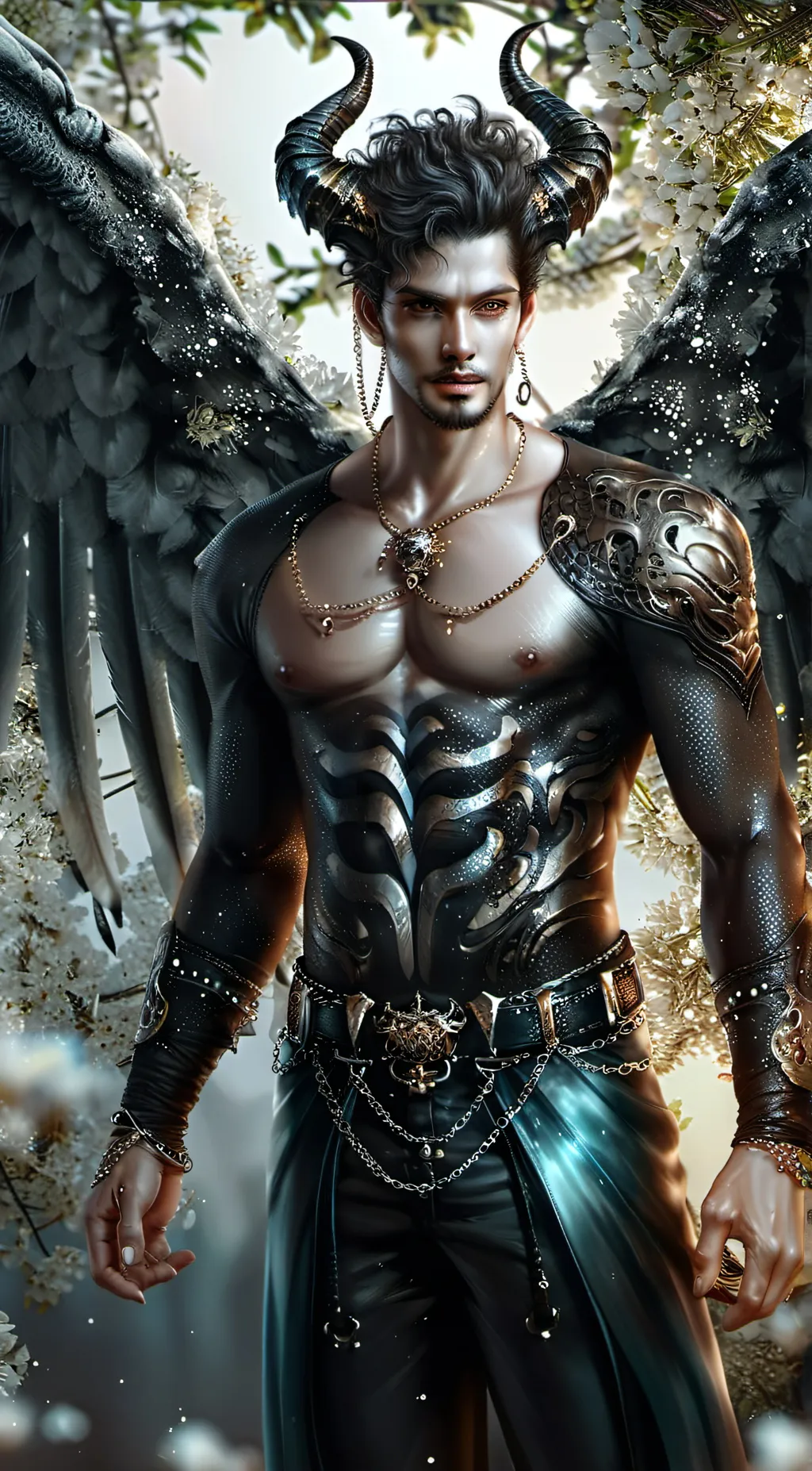 ai character: Lucifer  background