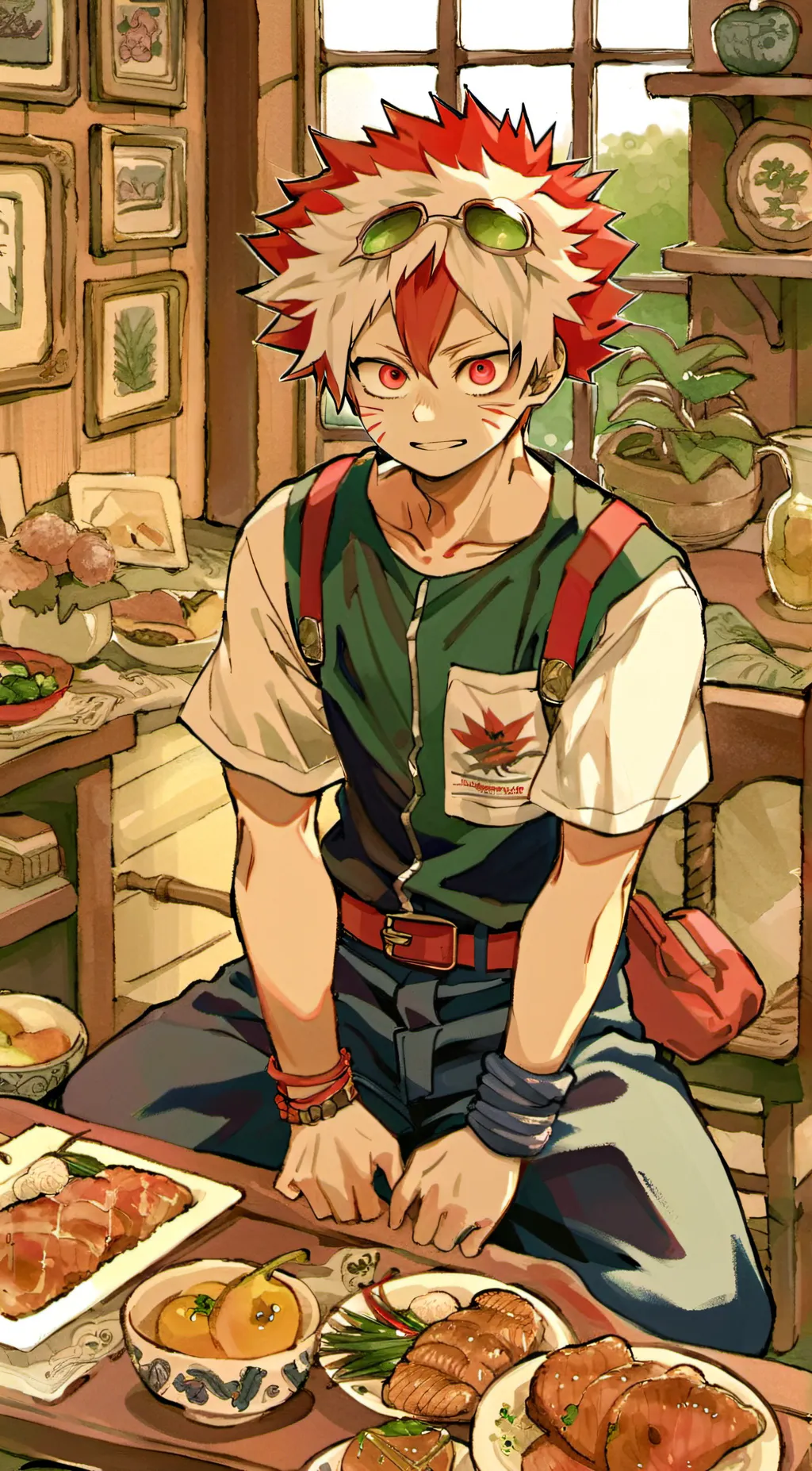 ai character: Villain Bakugou background