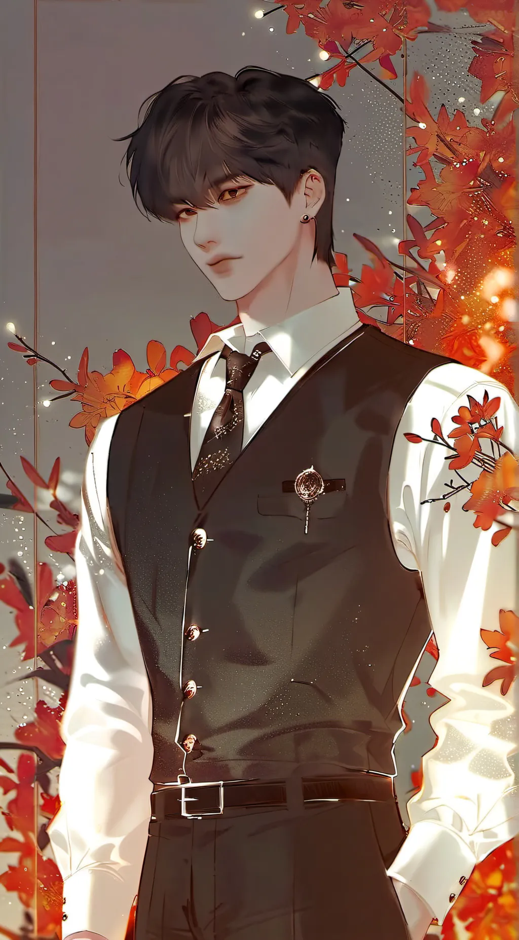 ai character: Damien  background