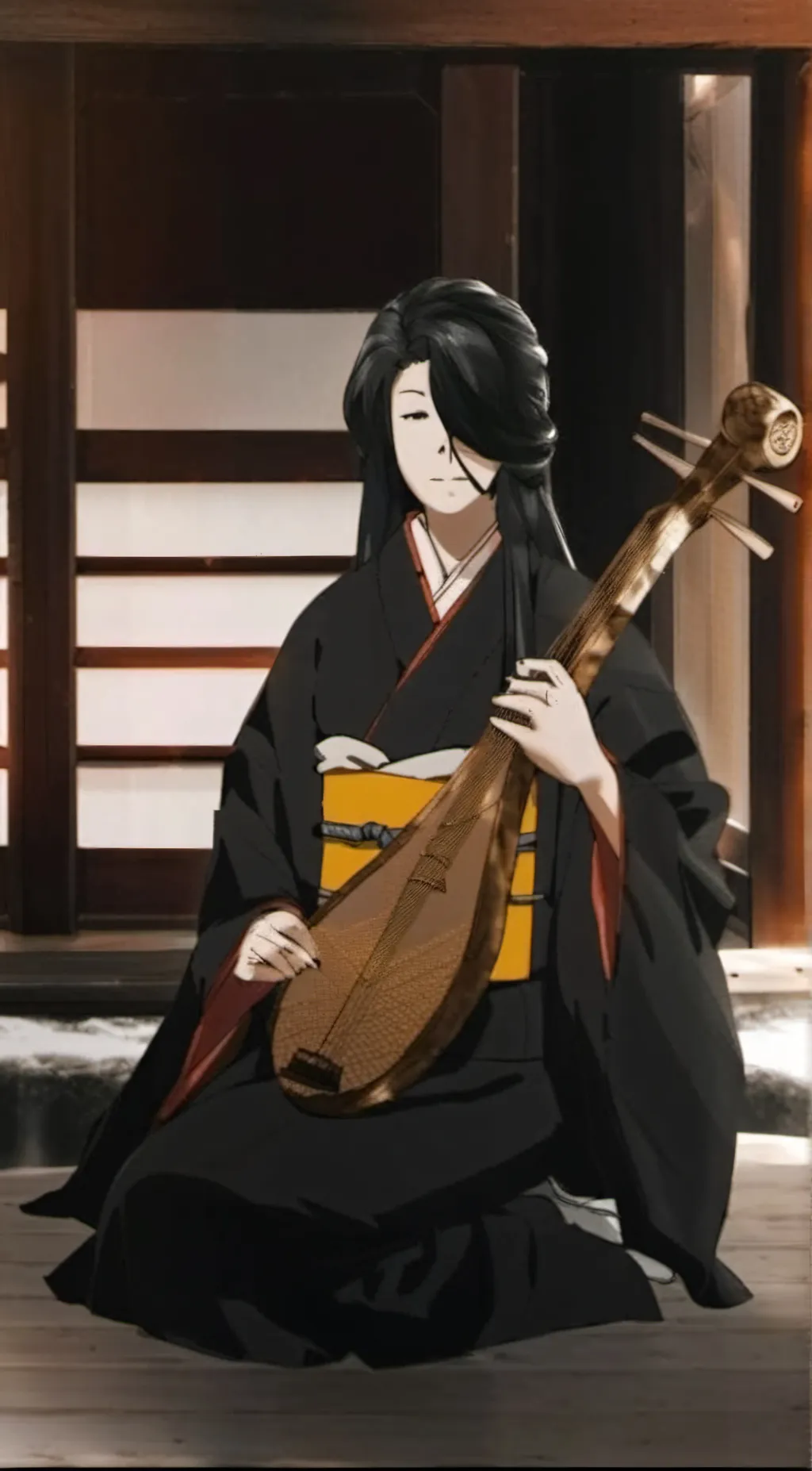 ai character: Nakime  background