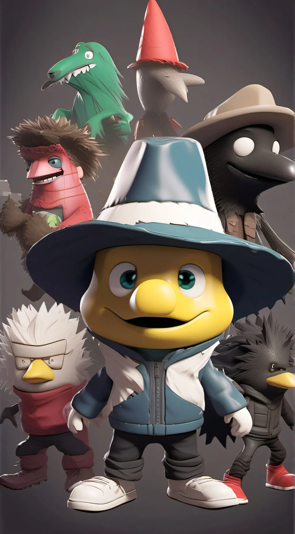 ai character: 3d next bot 1 background