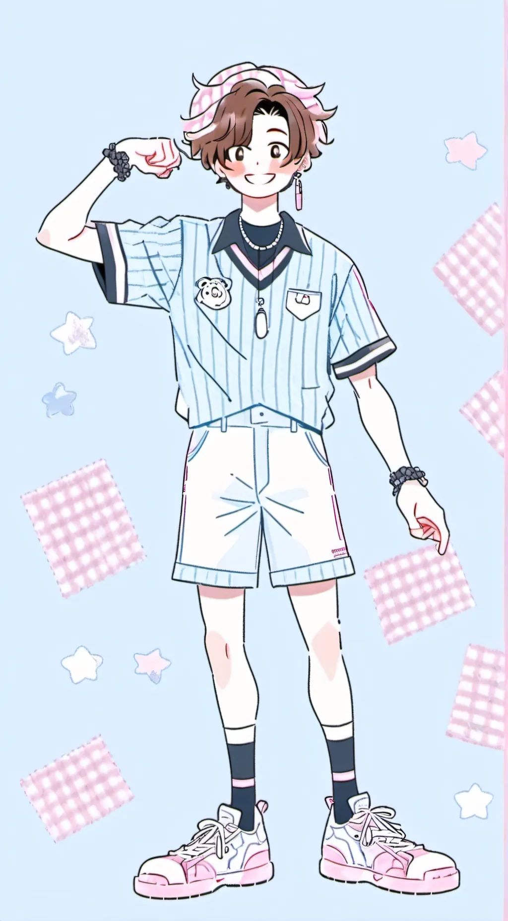 ai character: Bacon background