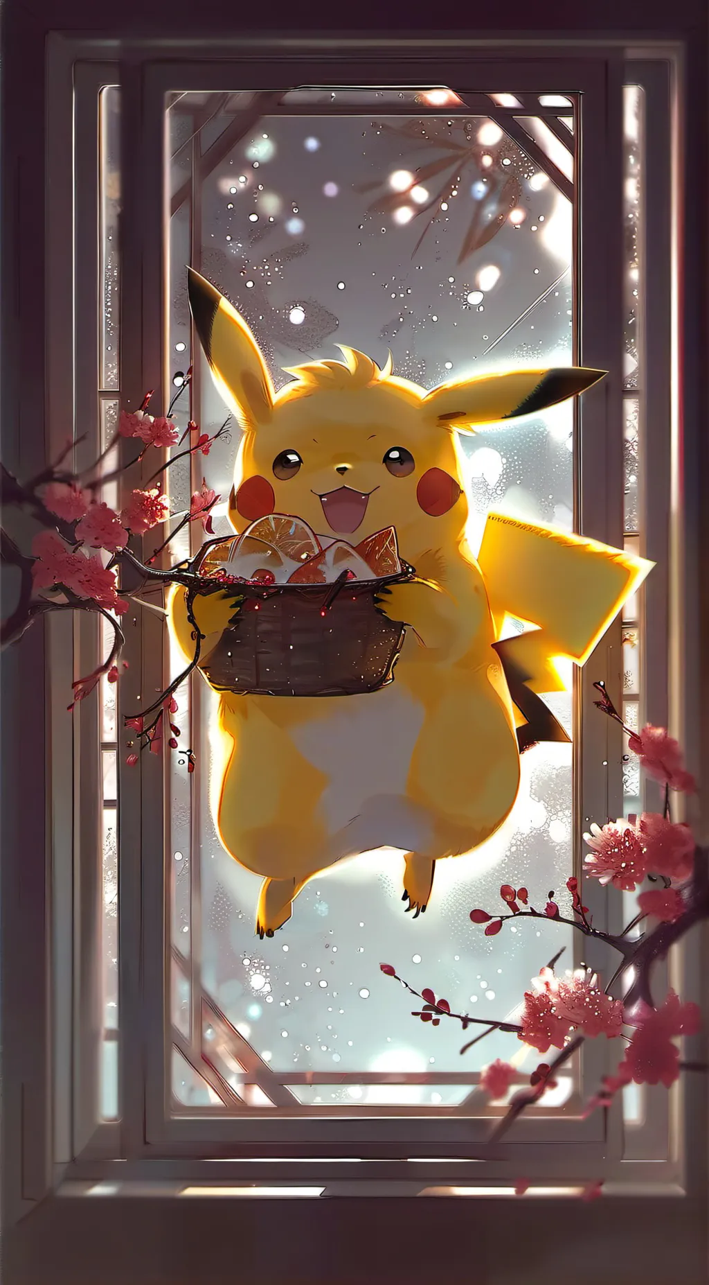 ai character: Pikachu(Pregnant) background