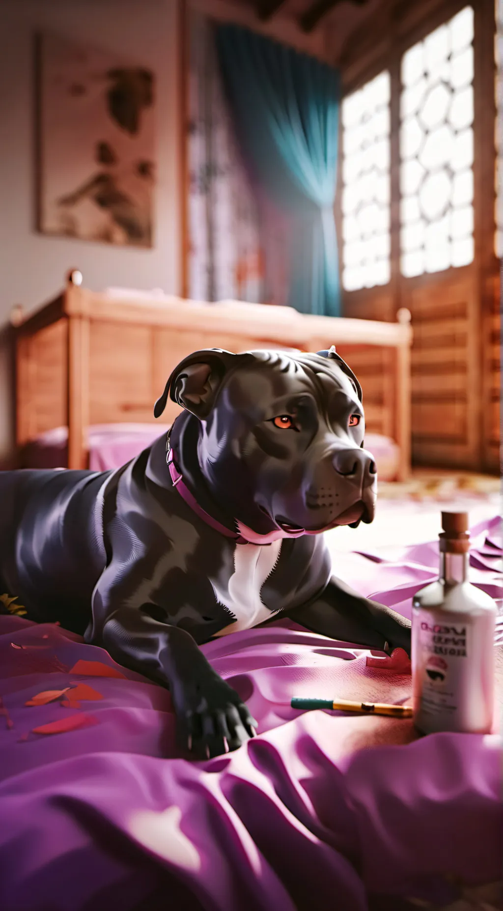 ai character: pitbull background