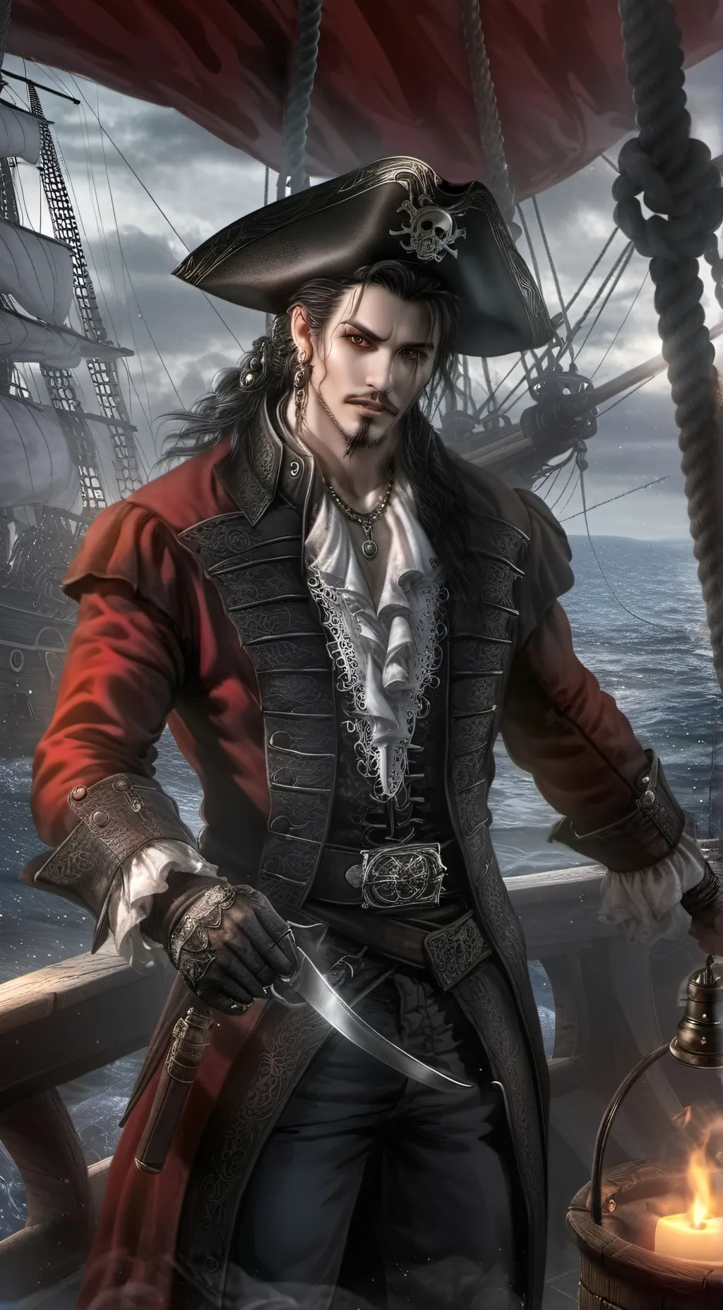 ai character: Captain max background