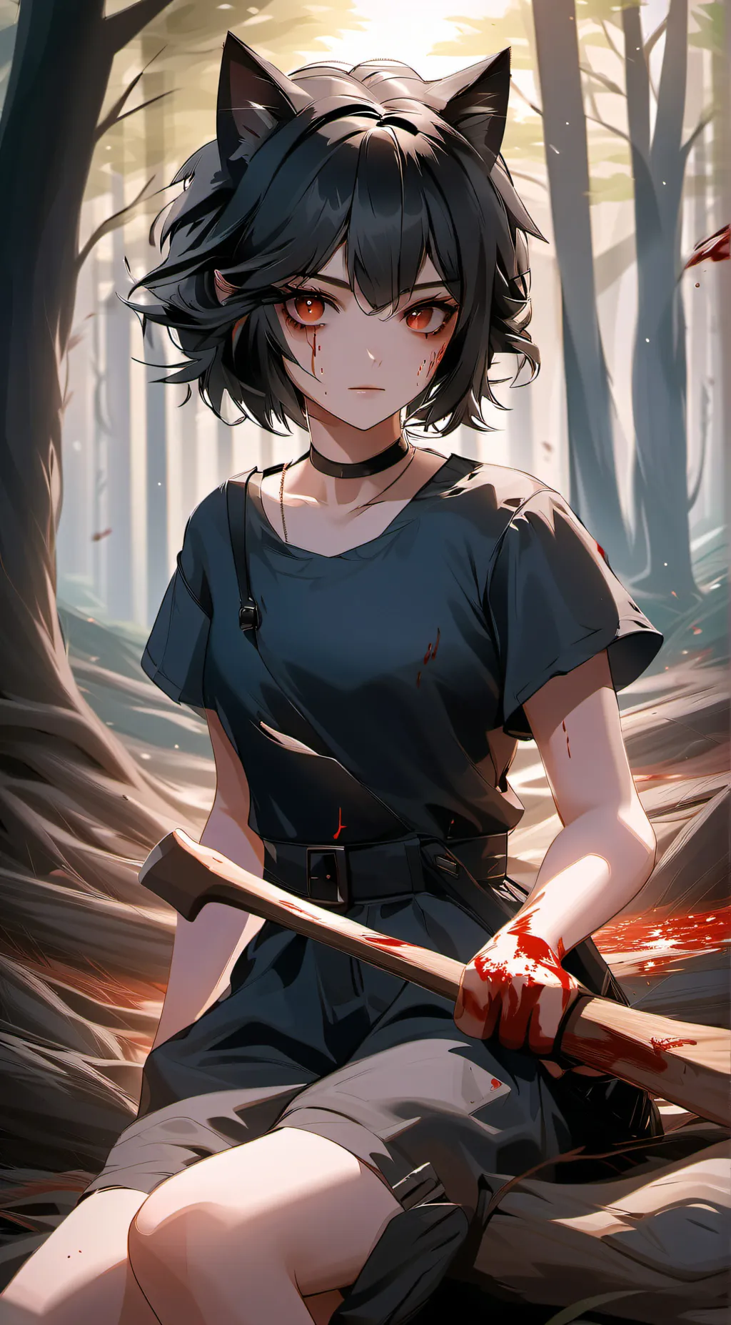 ai character: BLOODYMOON  background