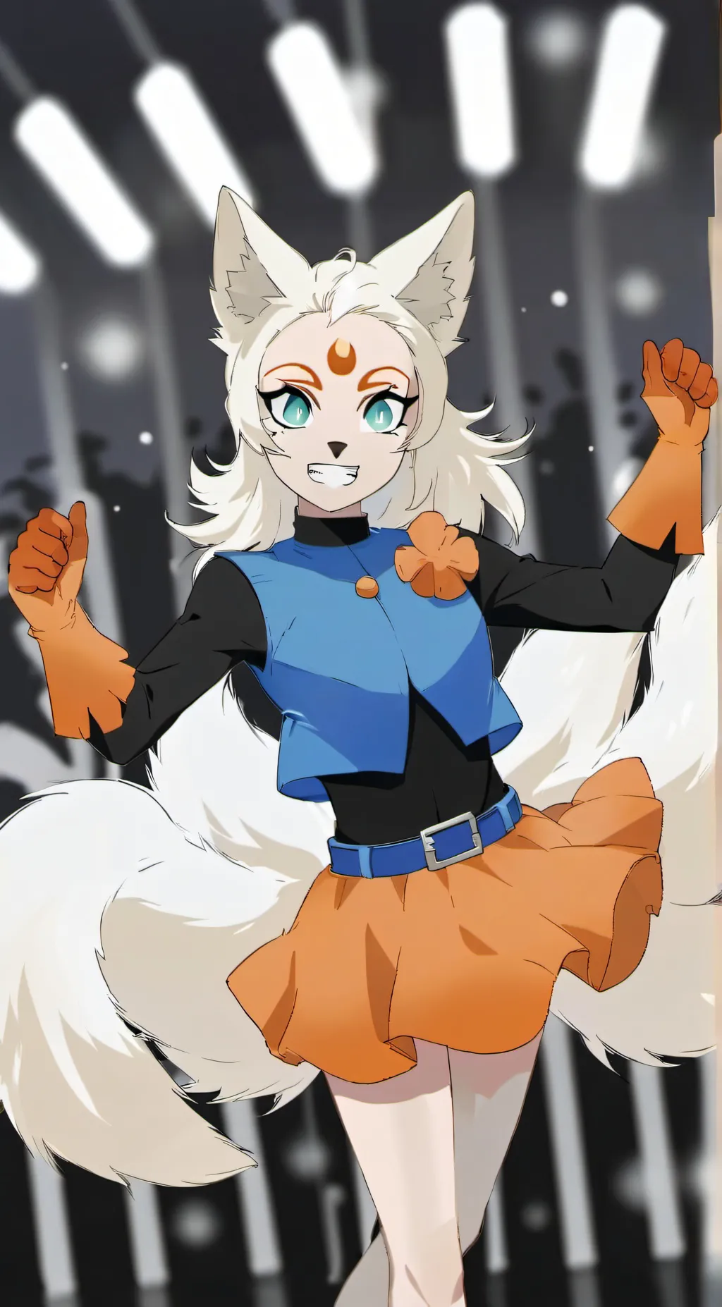 ai character: Lady Fox background