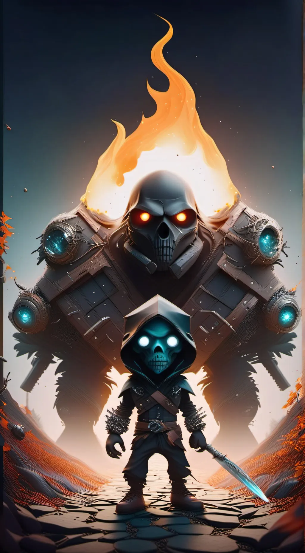 ai character: The HUNT background