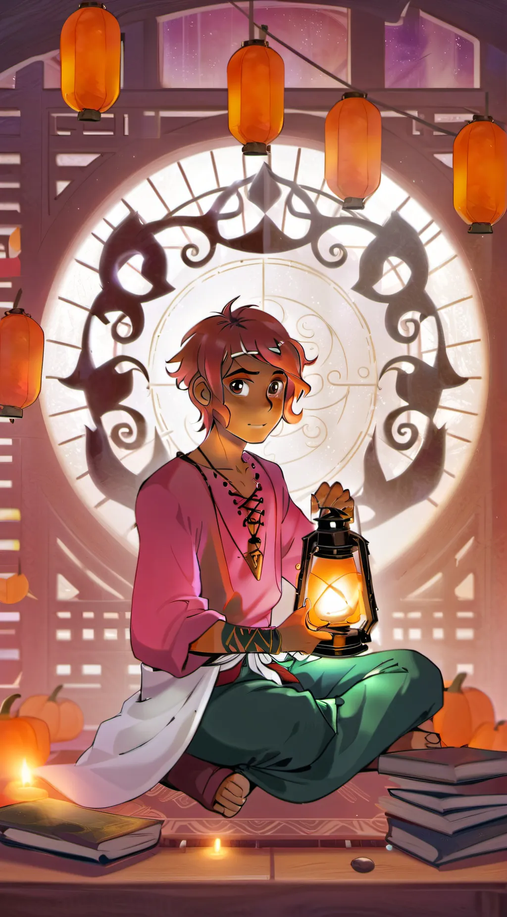 ai character: Aster background