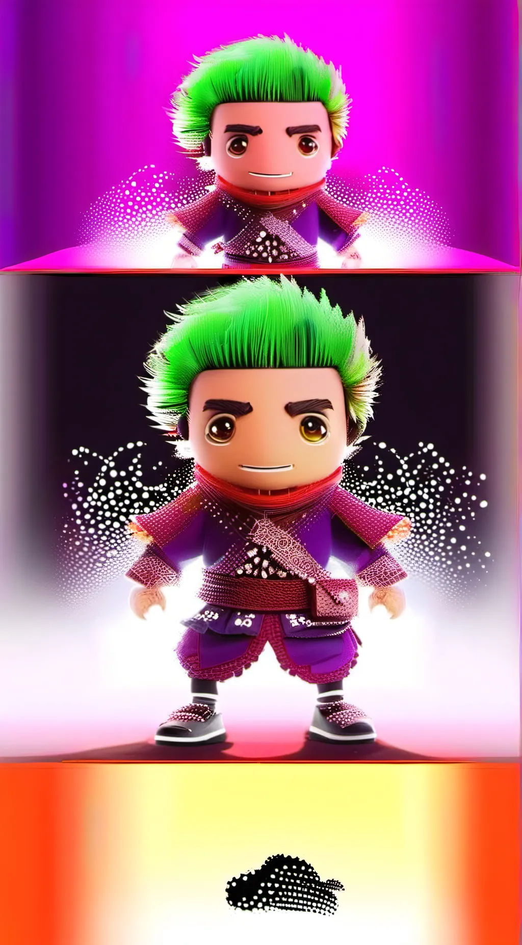 ai character: Fat track background