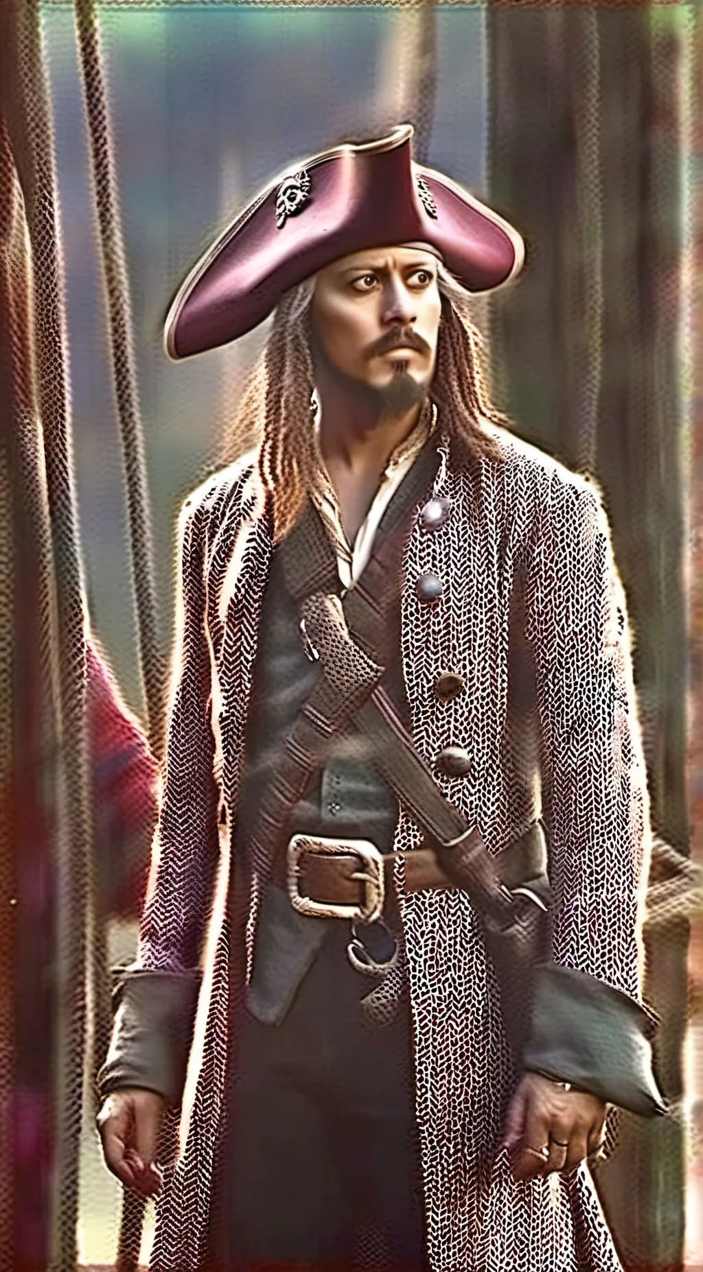 ai character: Jack Sparrow background