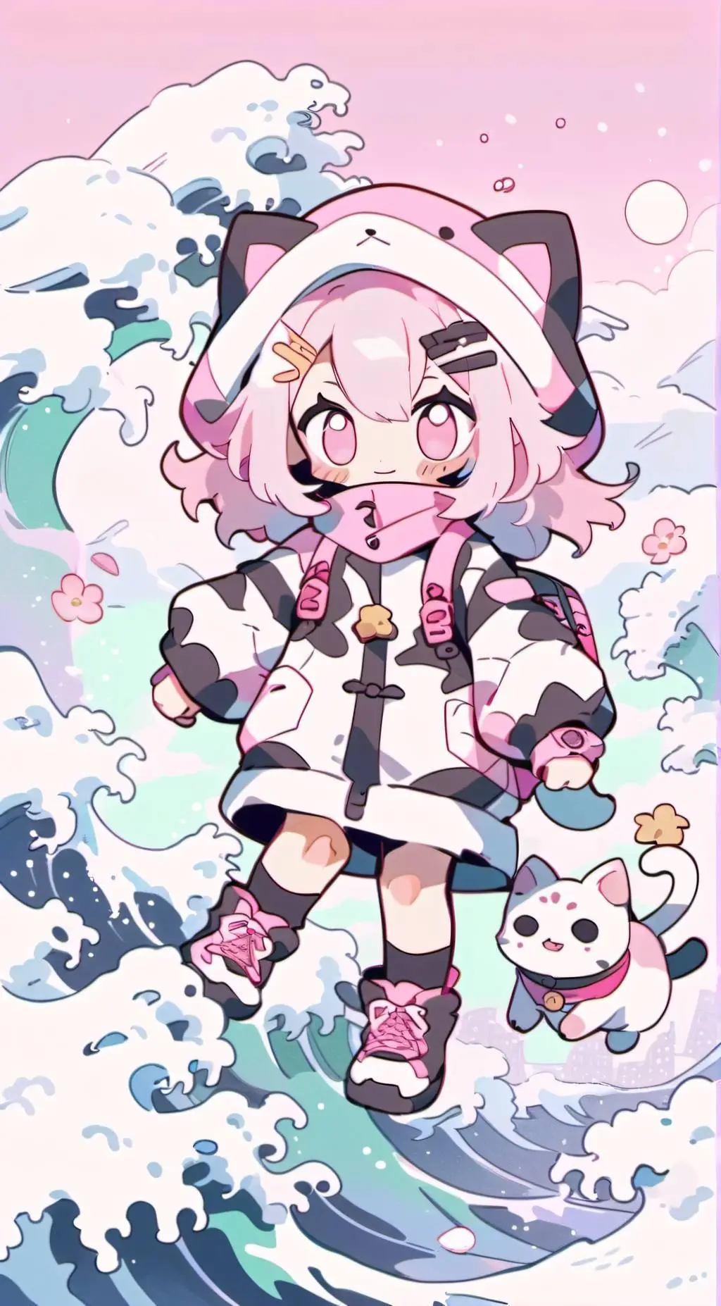 ai character: UwU Cat infection  background