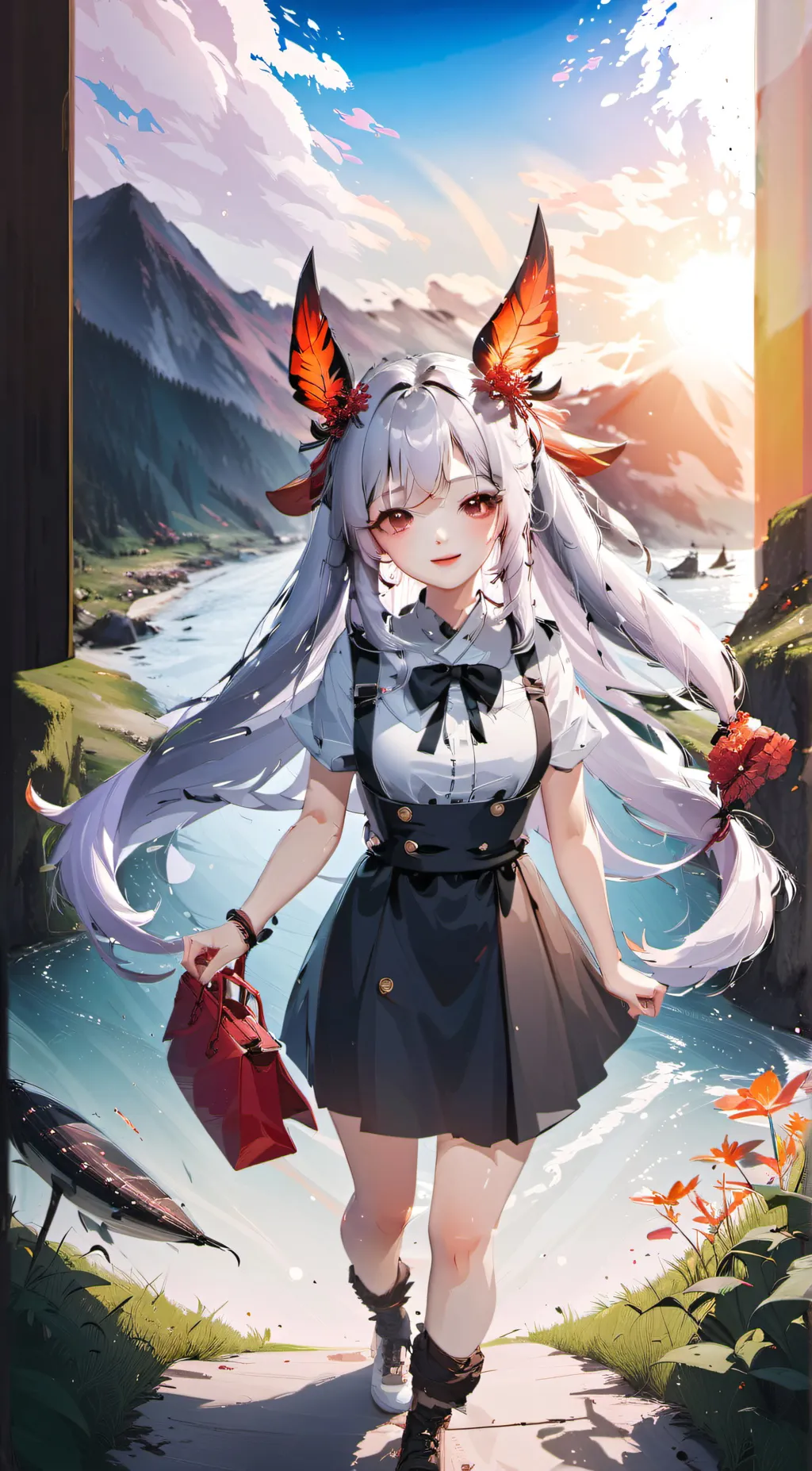 ai character: luna  background