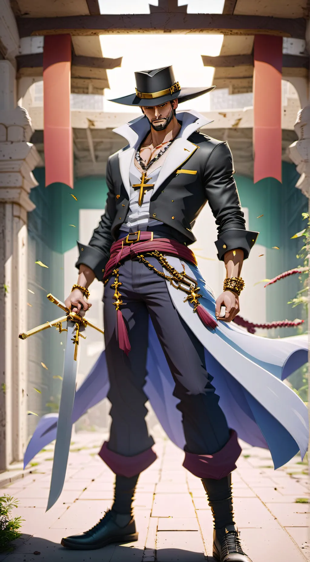 ai character: Mihawk  background