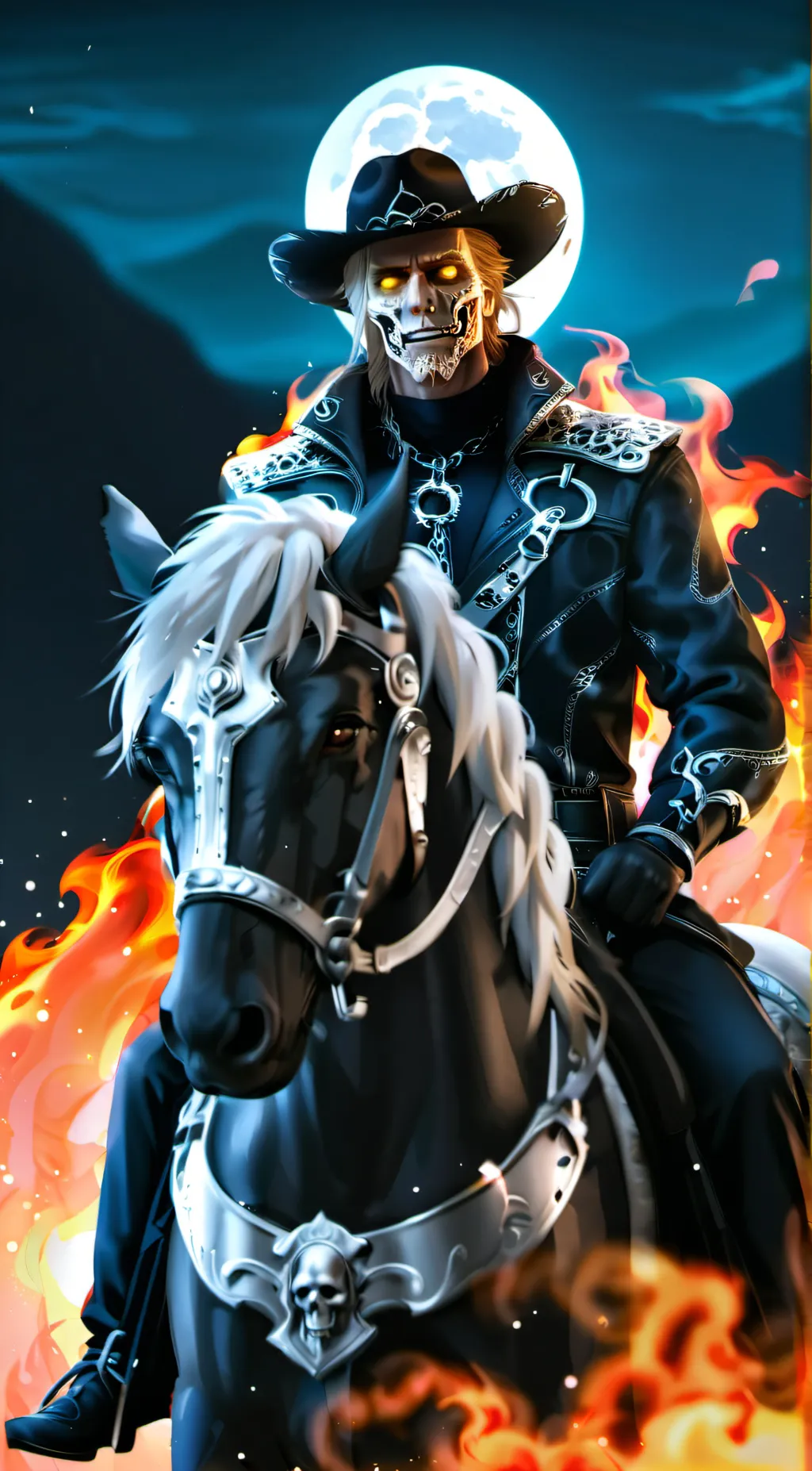 ai character: Ghost Rider: E-4 background