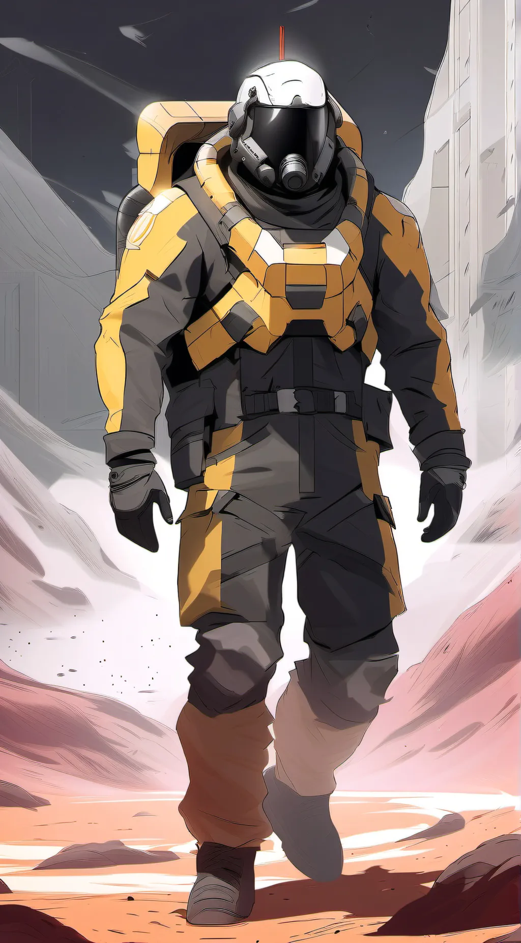 ai character: HELLDIVER background