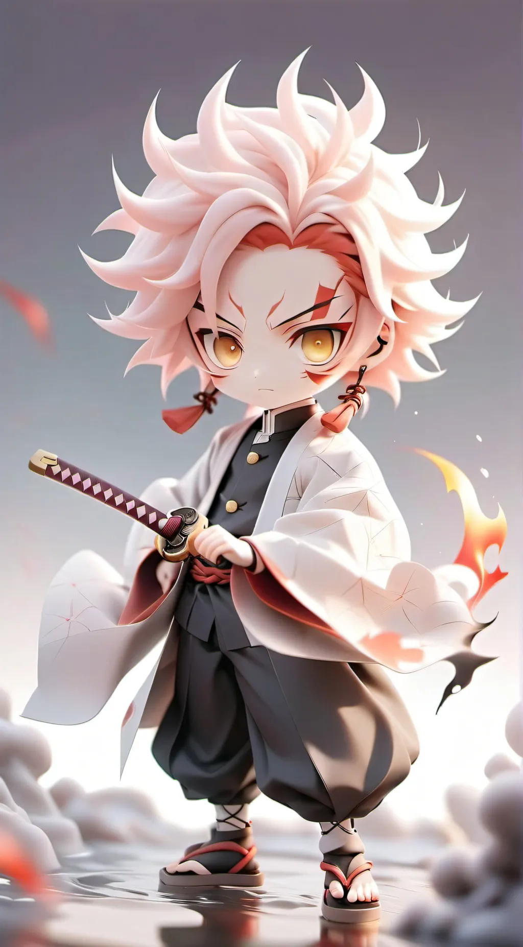 ai character: Kyojuro Rengoku. background