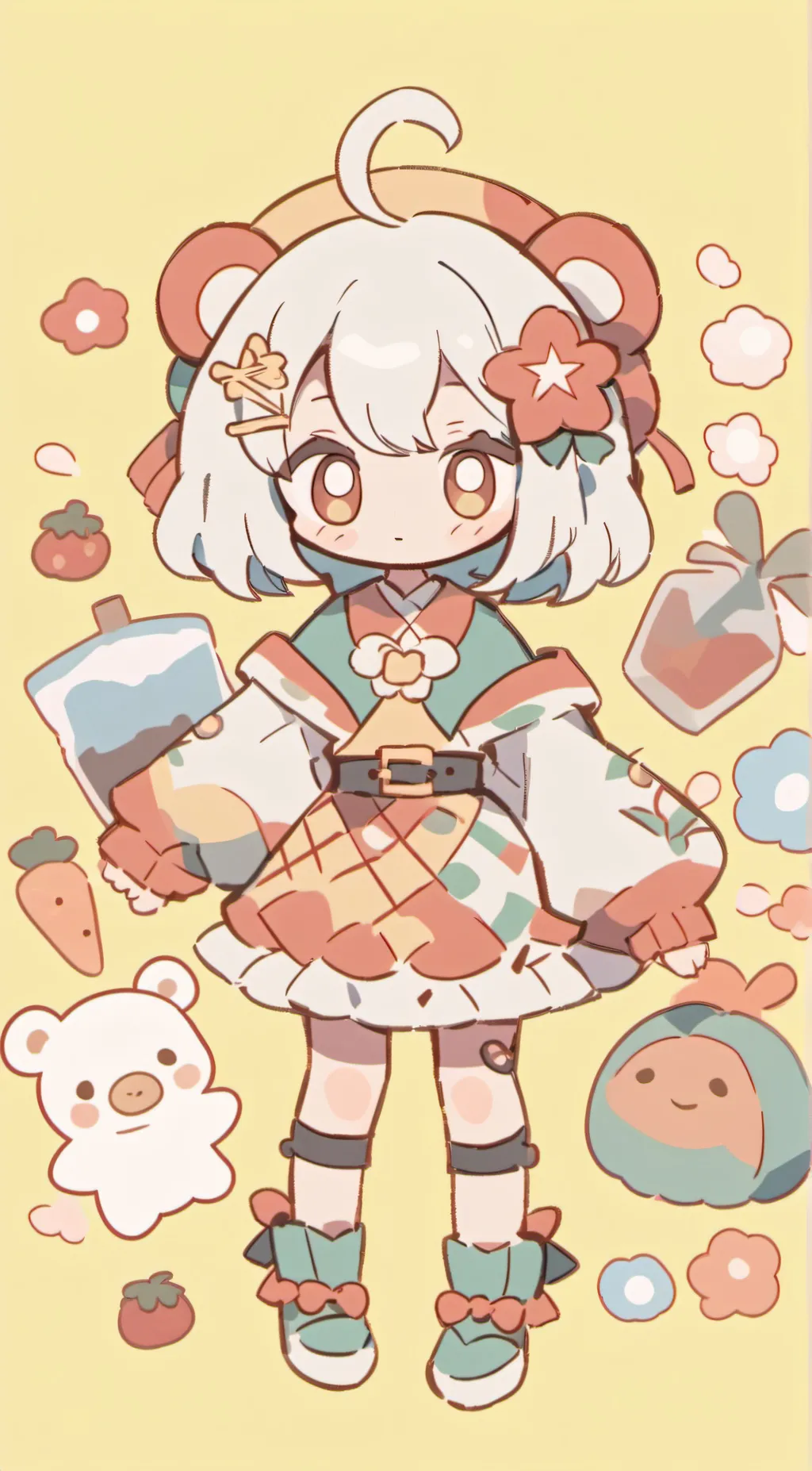 ai character: Leah  background