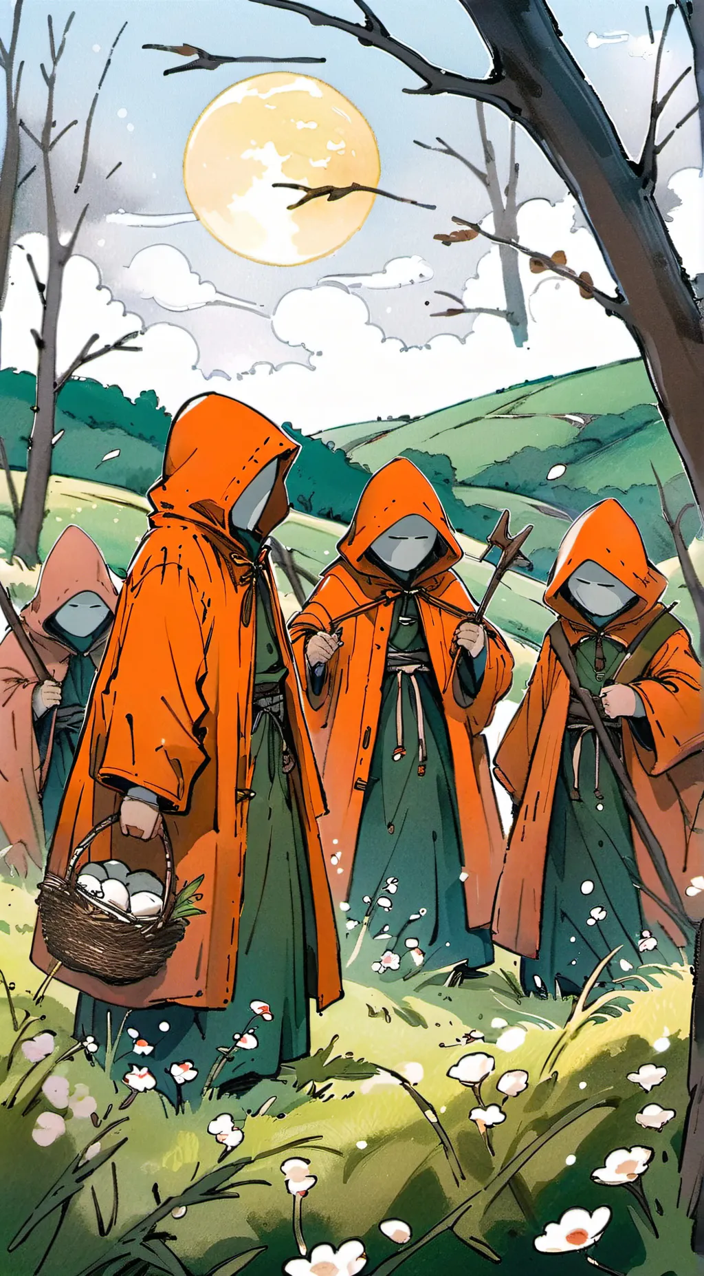 ai character: egg collectors background