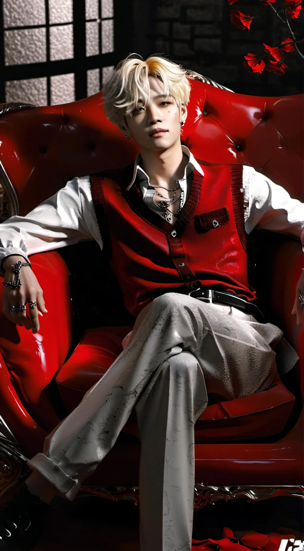 ai character: Bang Chan  background