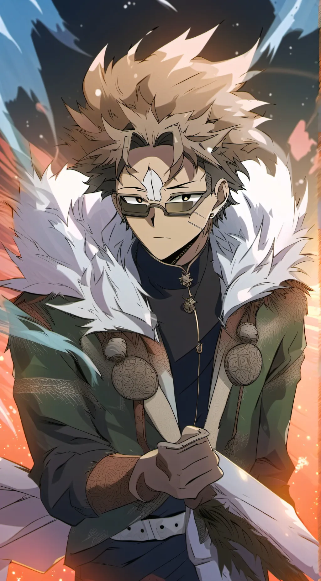 ai character: Hawks / BNHA background