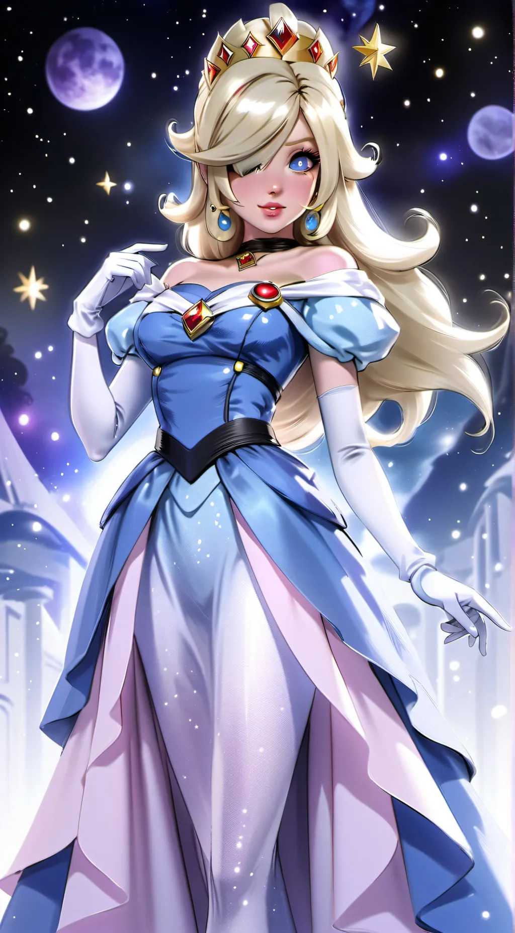ai character: Princess Rosalina background