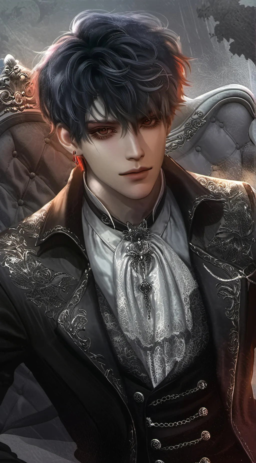 ai character: Damian  background