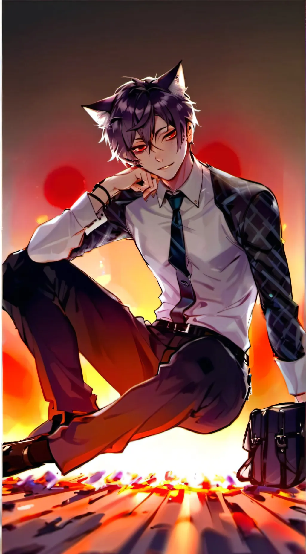 ai character: Damien background