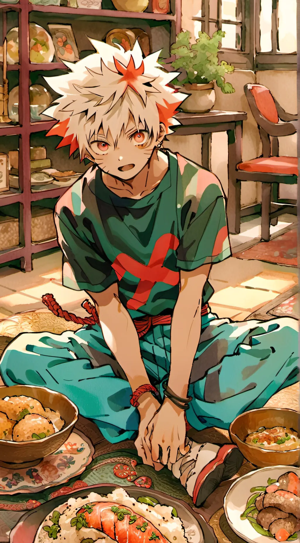 ai character: Katsuki background
