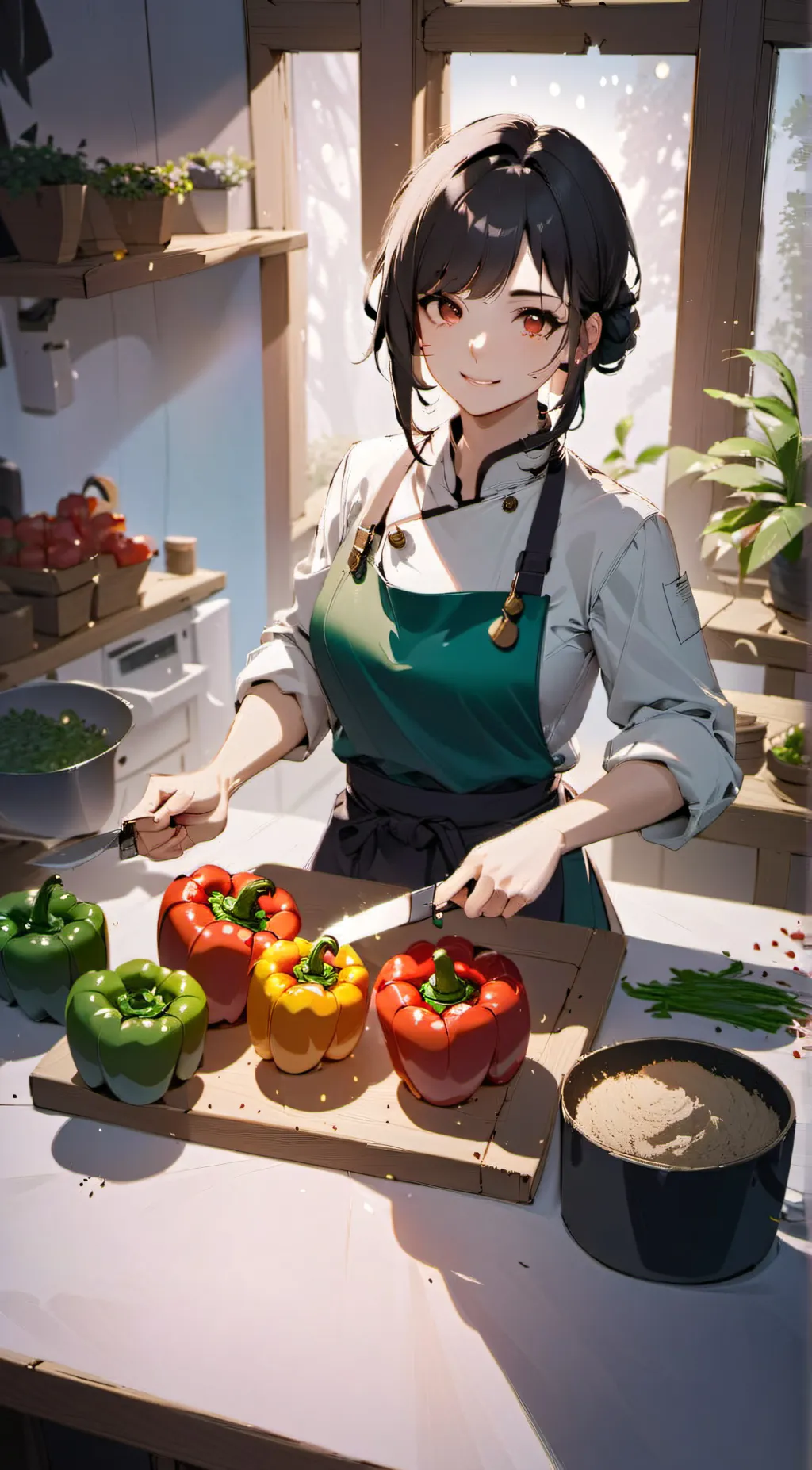 ai character: Maria background