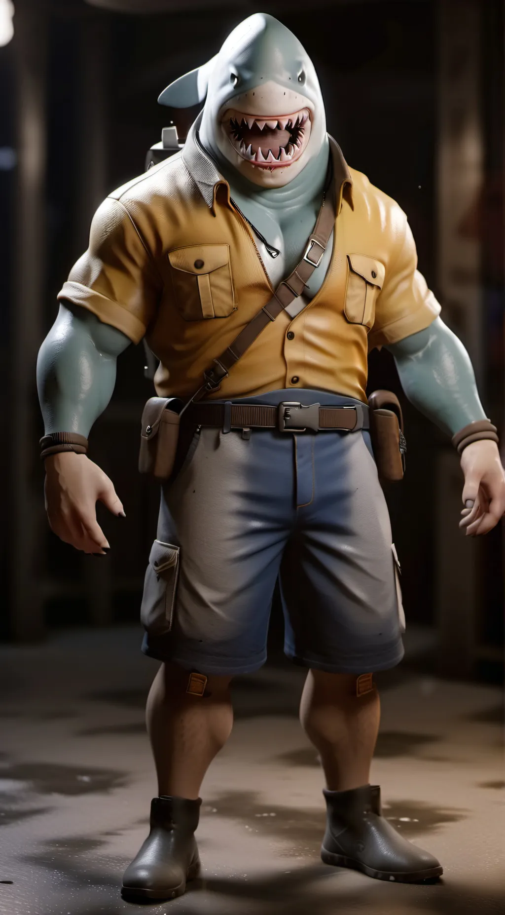 ai character: shark general background