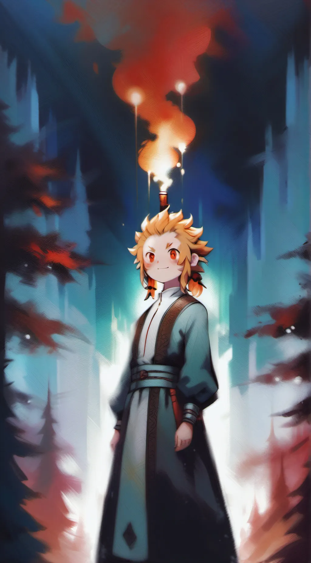 ai character: 🩷Kyojuro Rengoku🩷 background