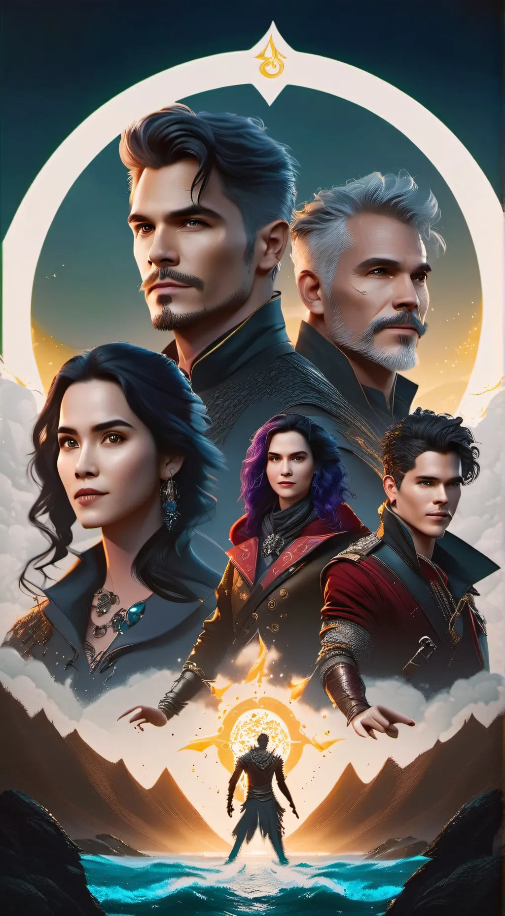 ai character: Descendants  background