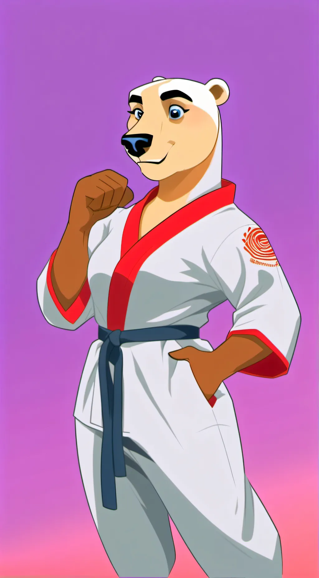 ai character: Martial Arts Yumi background